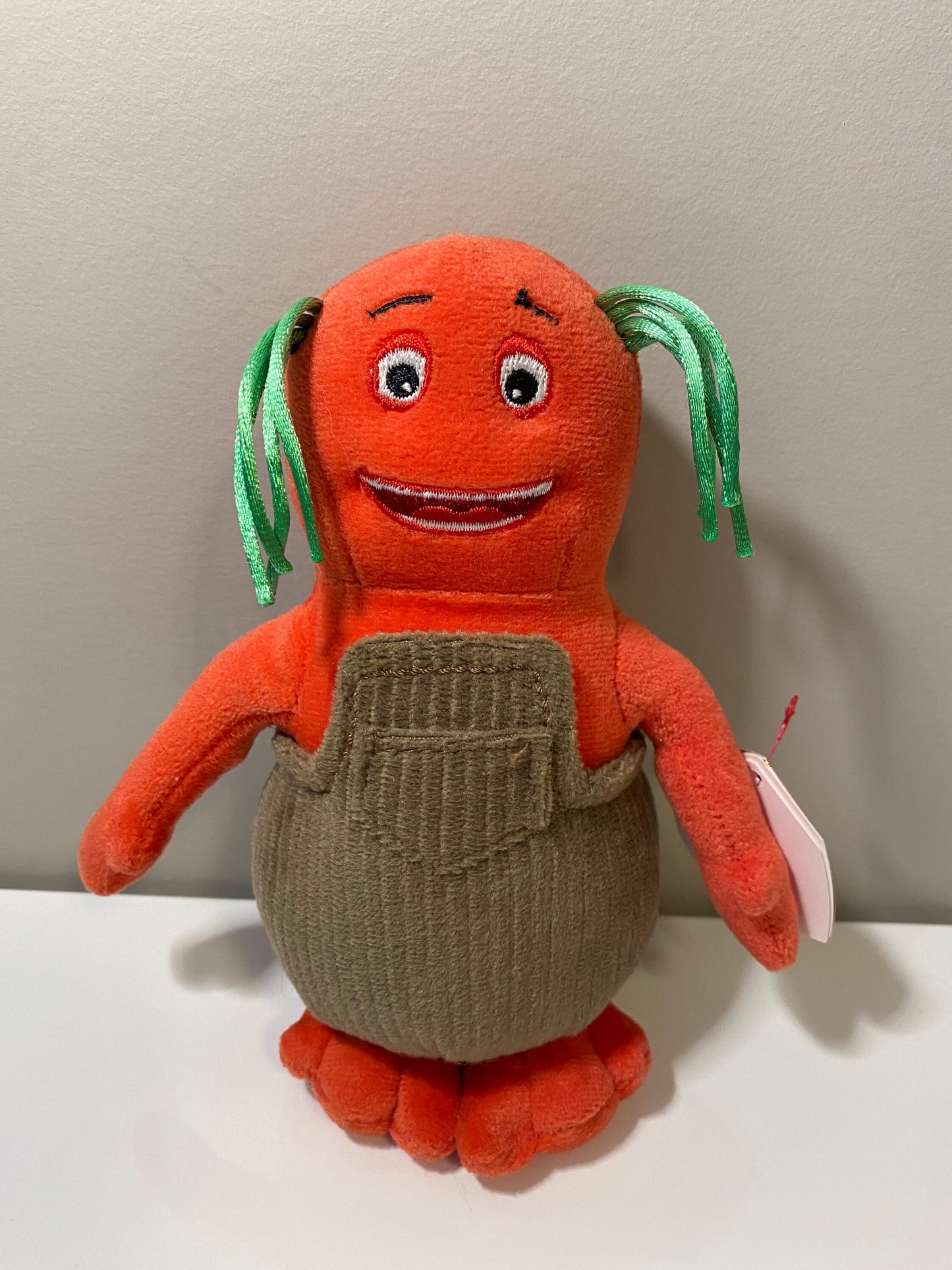 Ty Beanie Baby “Ruddle” the Red Boblin - From Children’s TV Show The Boblins (6 inch)