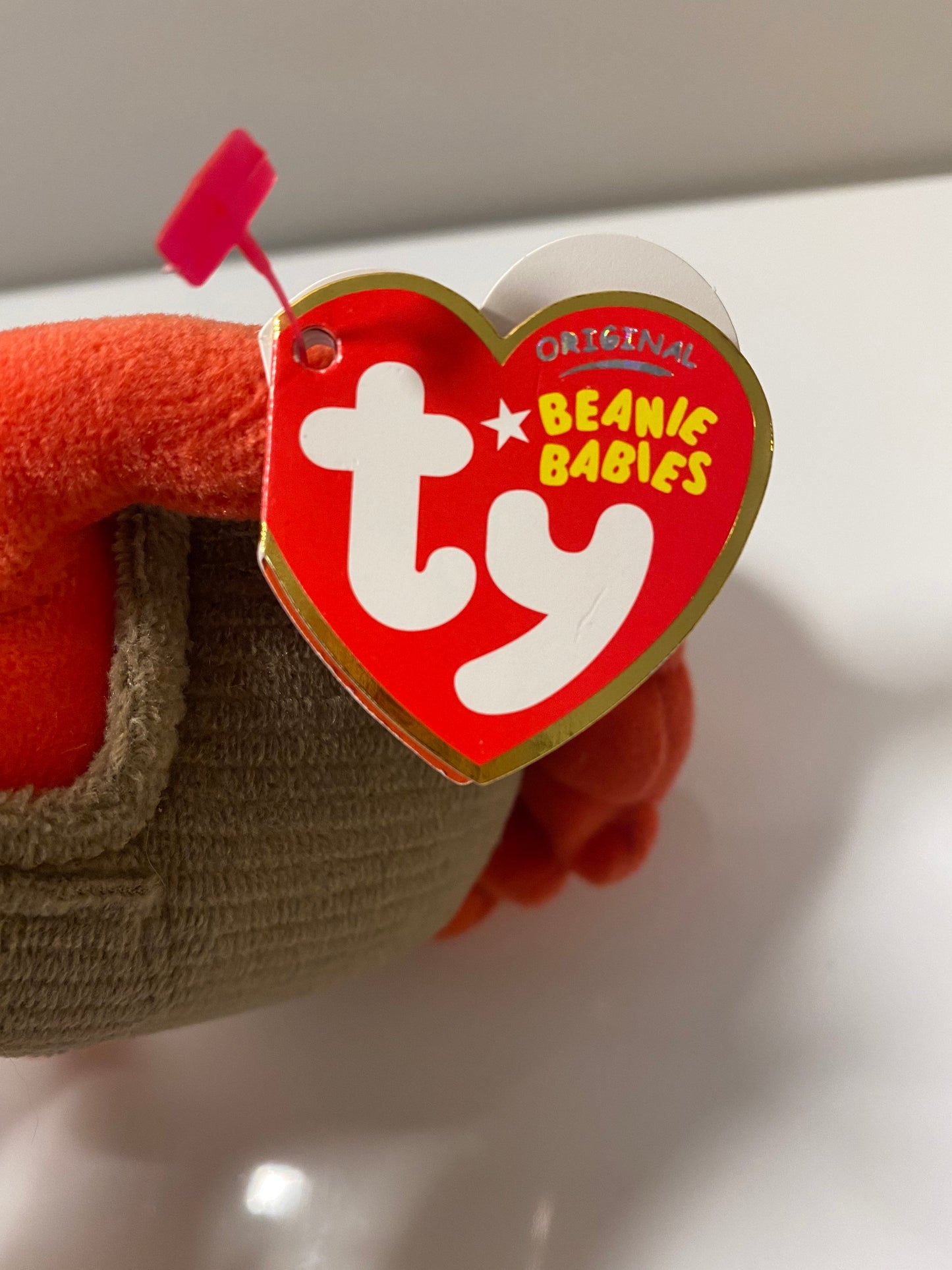 Ty Beanie Baby “Ruddle” the Red Boblin - From Children’s TV Show The Boblins (6 inch)