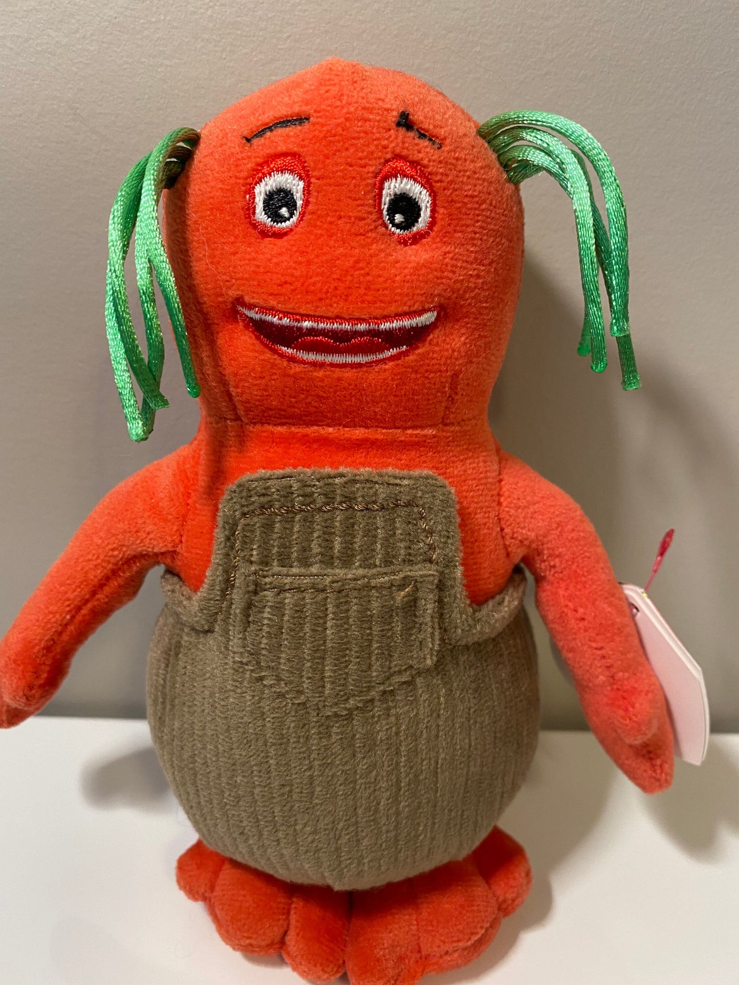 Ty Beanie Baby “Ruddle” the Red Boblin - From Children’s TV Show The Boblins (6 inch)