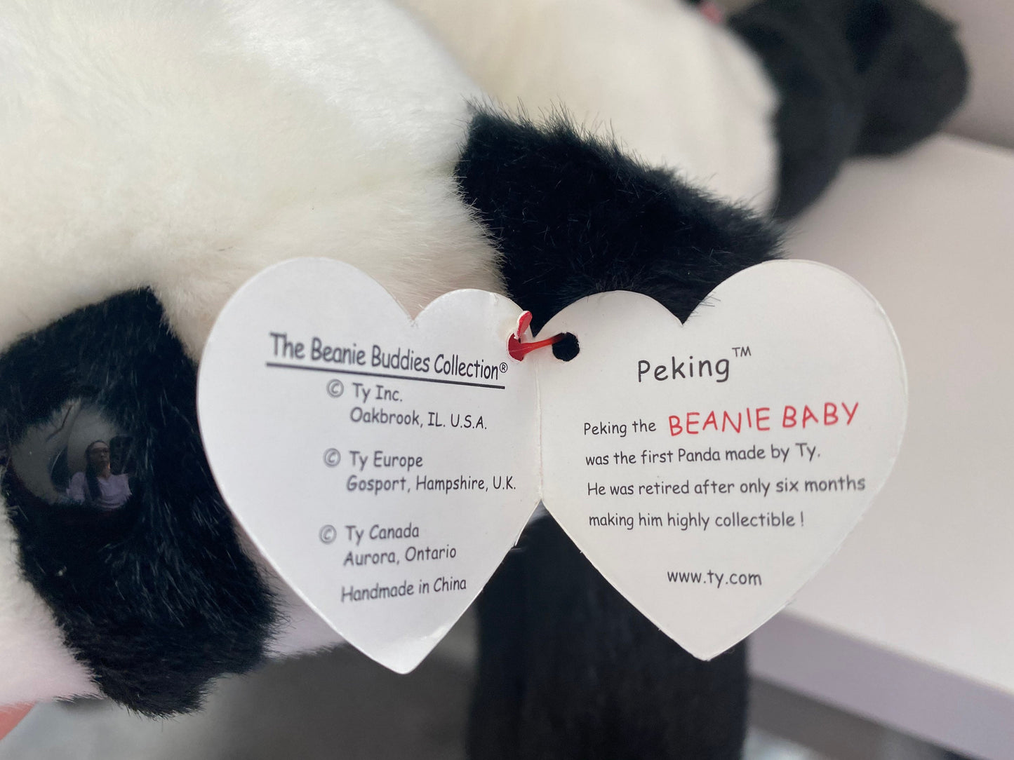 Ty Beanie Buddy “Peking” the Panda Bear (14 inch)
