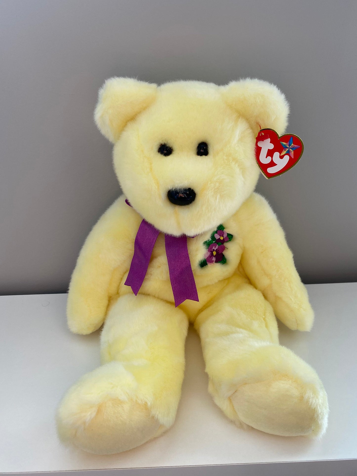 Ty Beanie Buddy “Mother” the Yellow Bear (13.5 inch)