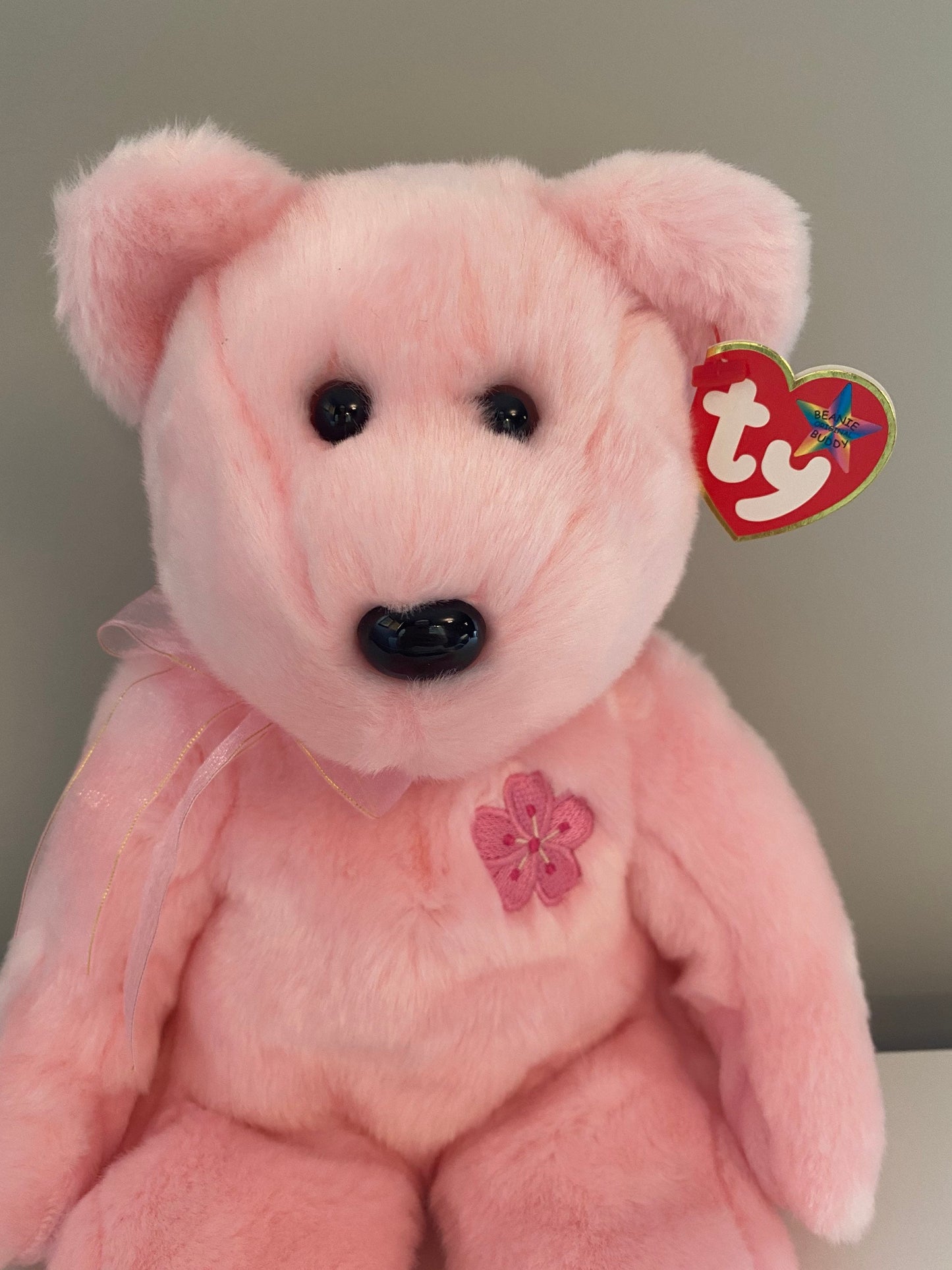 Ty Beanie Buddy “Sakura” the Pink Bear - Japan Exclusive *Rare* (13.5 inch)