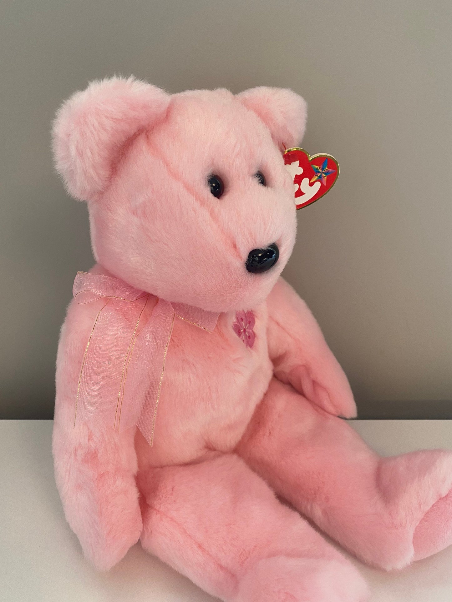 Ty Beanie Buddy “Sakura” the Pink Bear - Japan Exclusive *Rare* (13.5 inch)