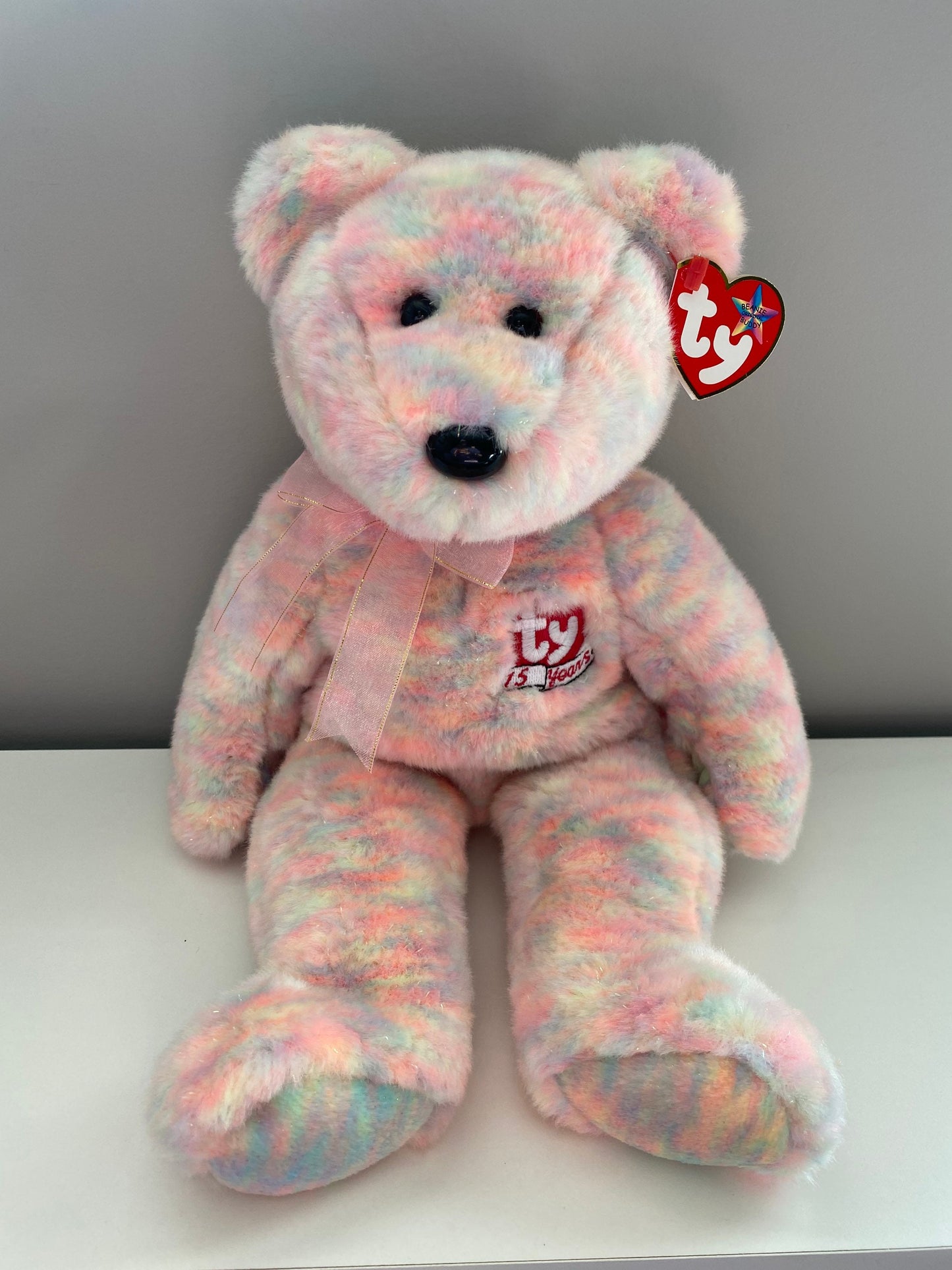 Ty Beanie Buddy “Celebrate” the Bear (14 inch)