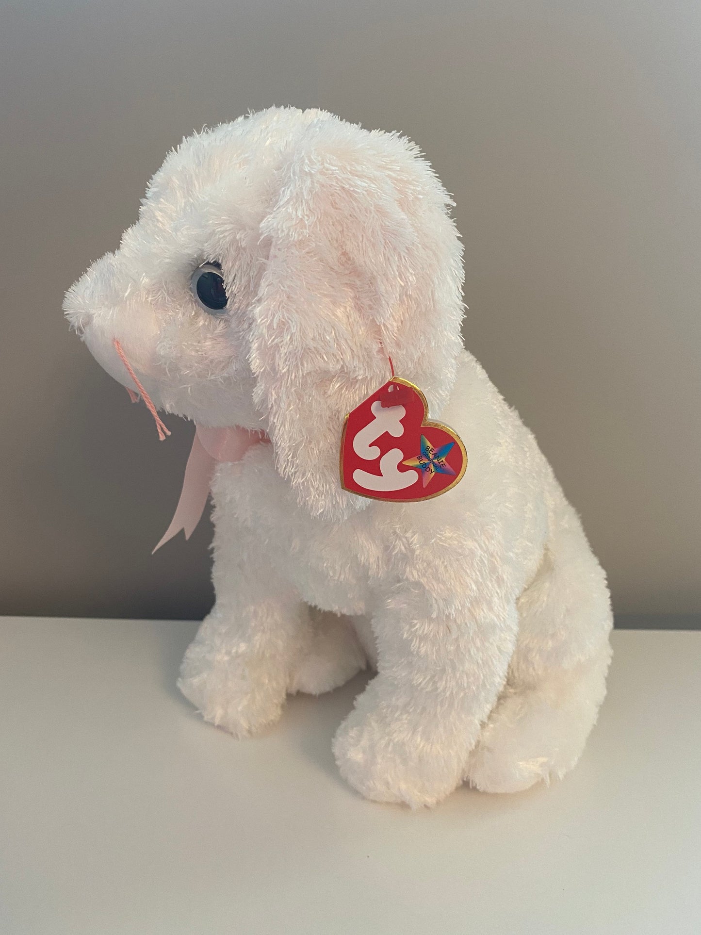 Ty Beanie Buddy “Spring” the White Bunny Rabbit (10 inch)