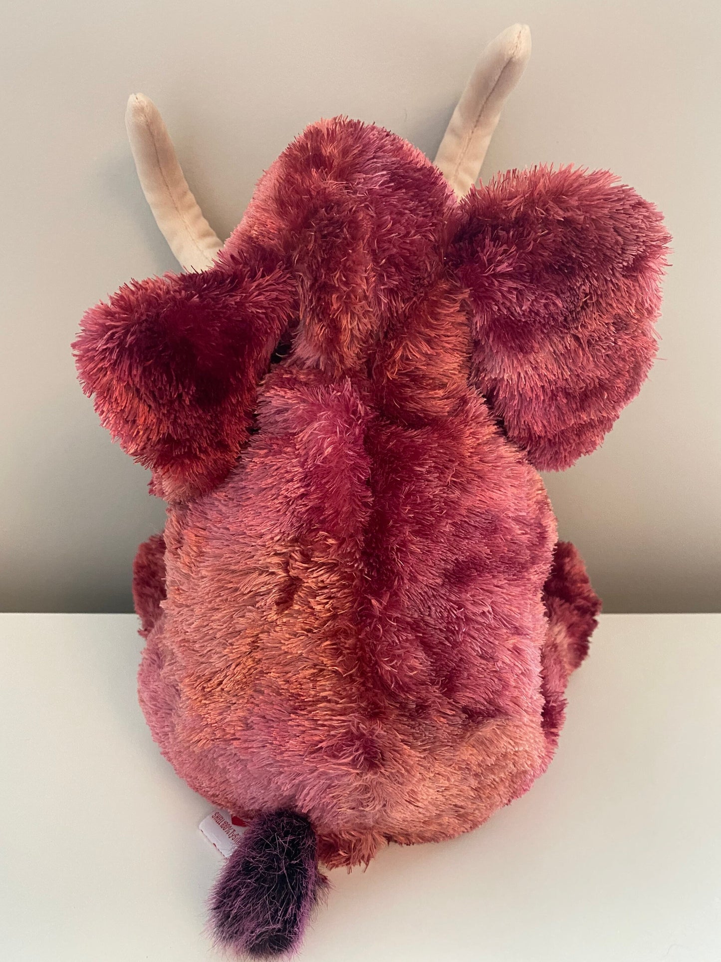 Ty Beanie Buddy “Colosso” the Magenta Woolly Mammoth (12 inch)