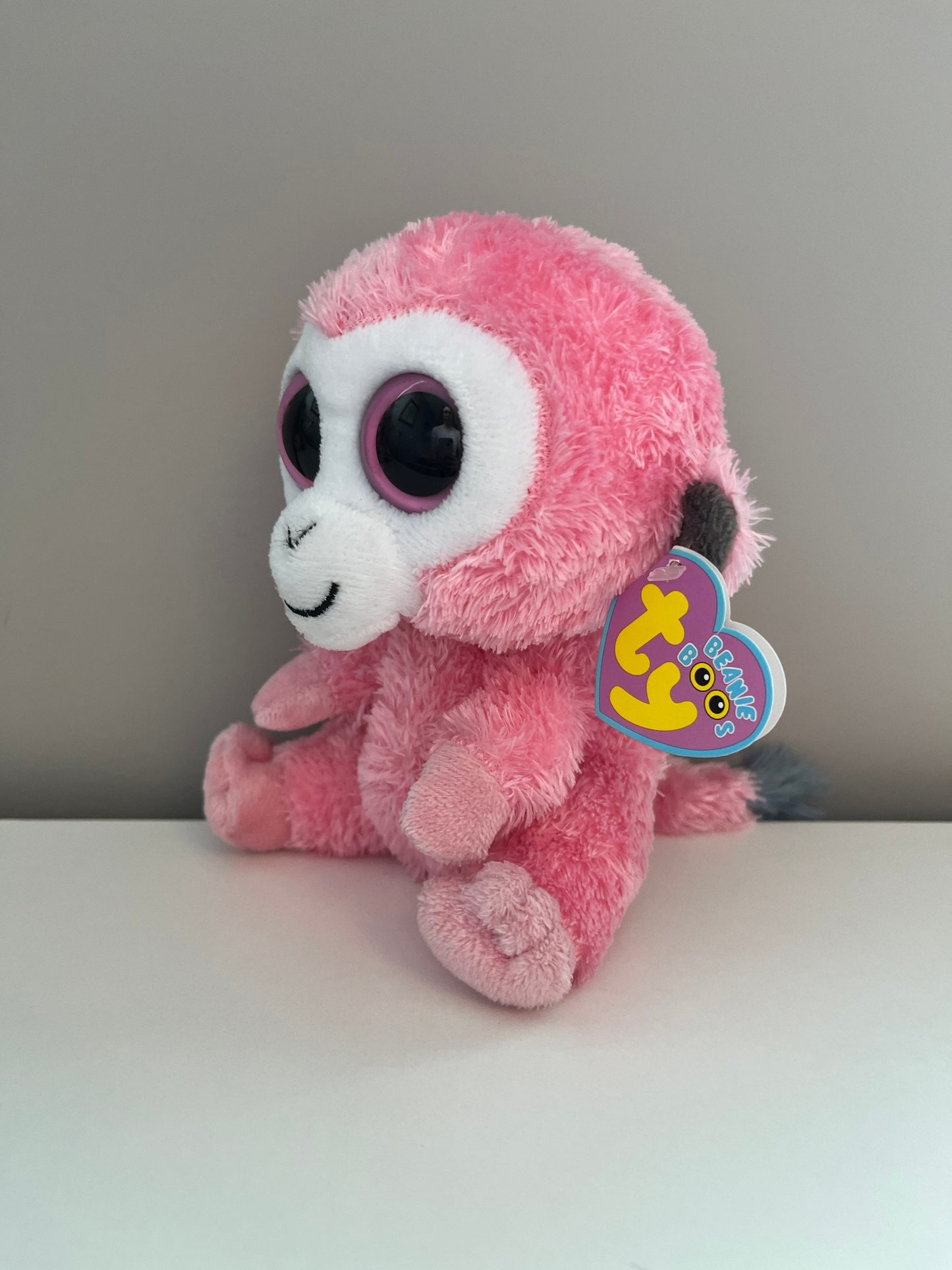 Ty Beanie Boo “Sherbet” the Pink Monkey - UK Exclusive *Rare* (6 inch)