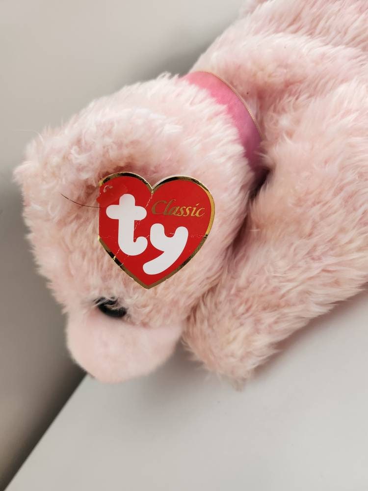 Ty Classics Collection “Sugarplum” the Adorable Pink Bear - Non Mint Tag (13 inch)