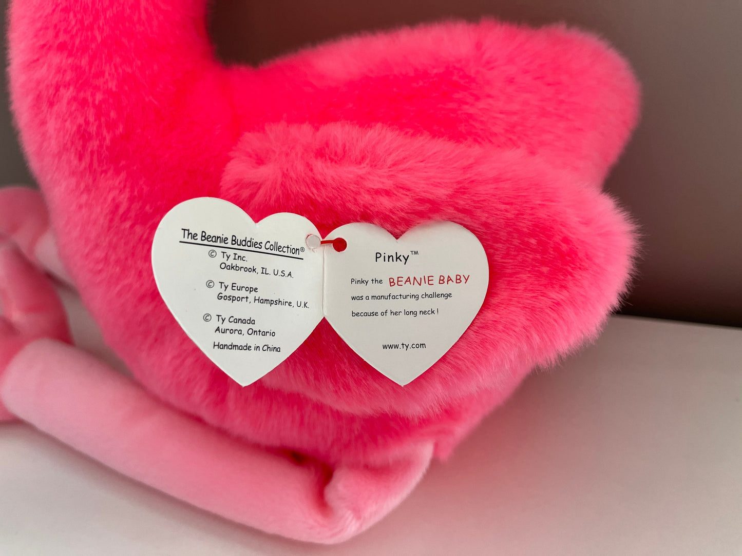 Ty Beanie Buddy “Pinky” the Flamingo (10 inch)