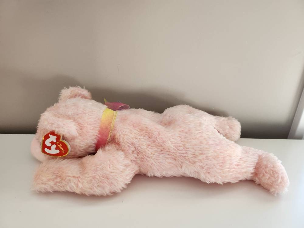Ty Classics Collection “Sugarplum” the Adorable Pink Bear - Non Mint Tag (13 inch)