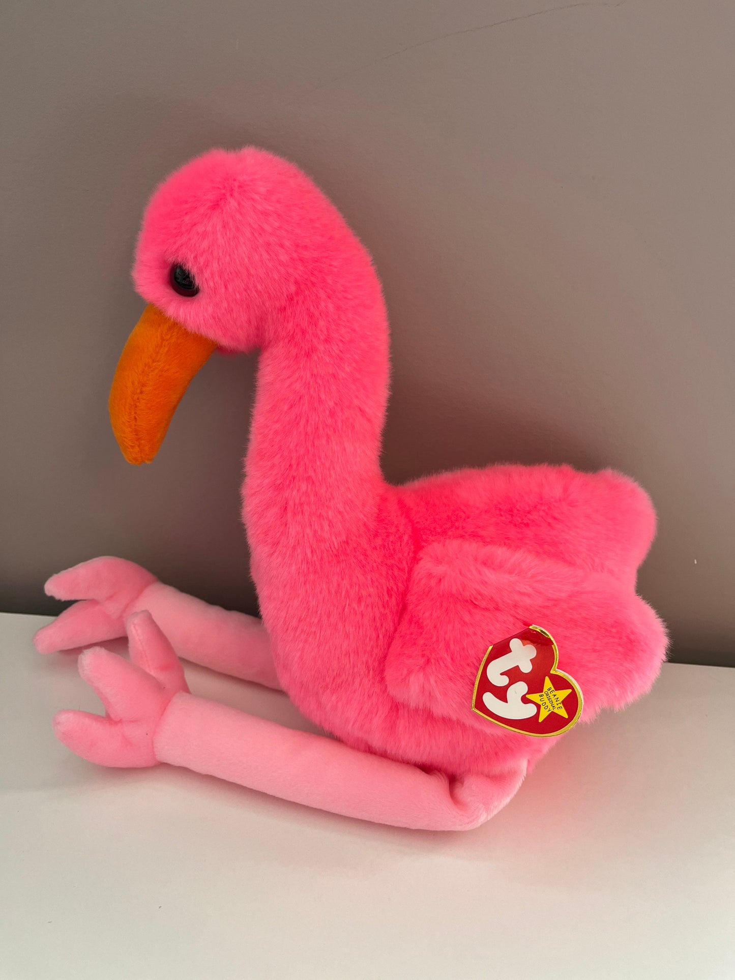 Ty Beanie Buddy “Pinky” the Flamingo (10 inch)
