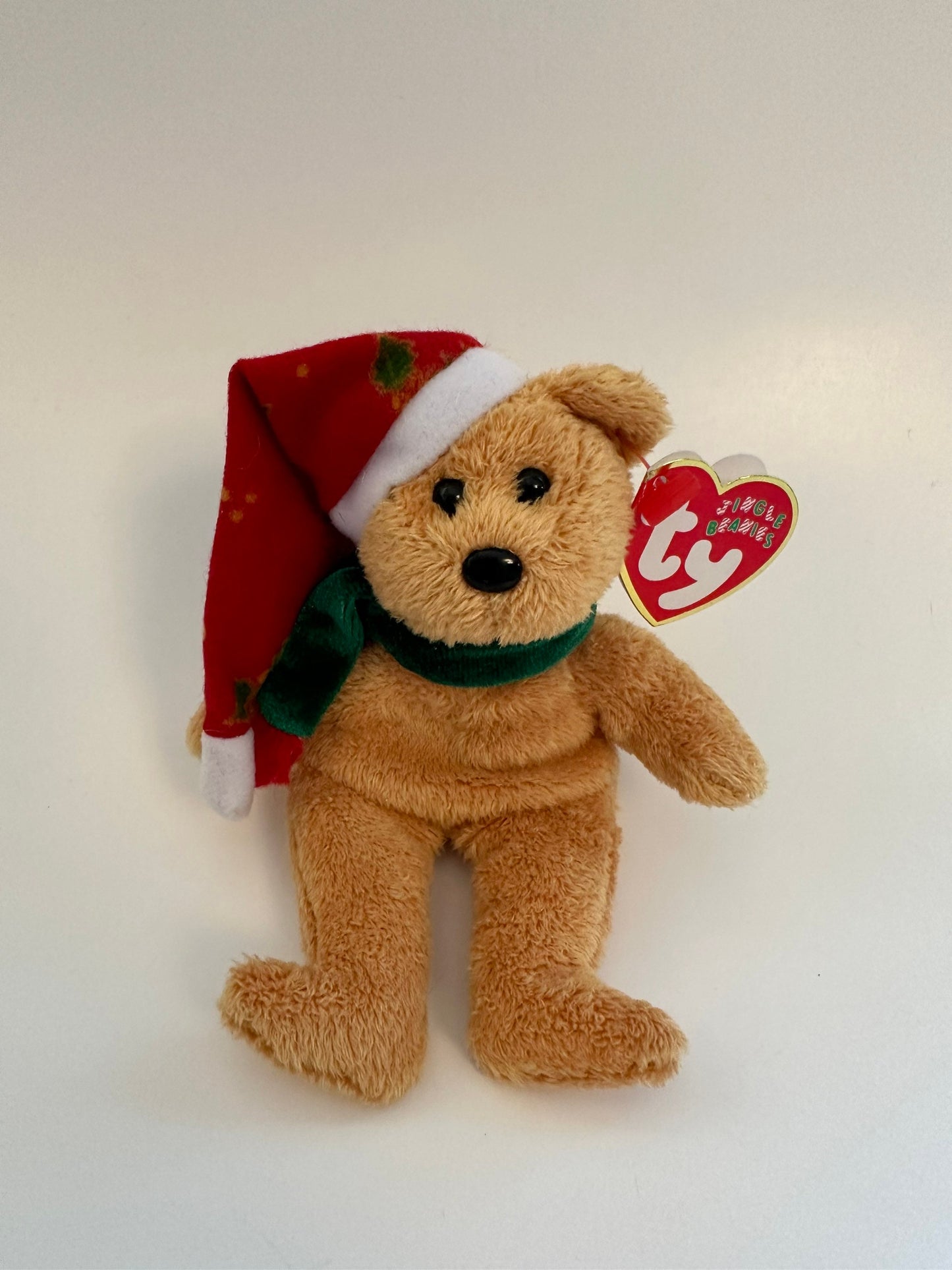 Ty Jingle Beanie “2003 Holiday Teddy” the Bear - Tree Ornament (4 inch)