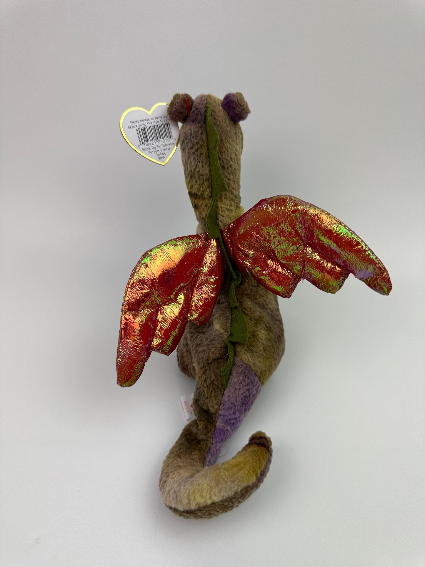 Ty Beanie Baby “Scorch” the Dragon - Colours Vary (7 inch)