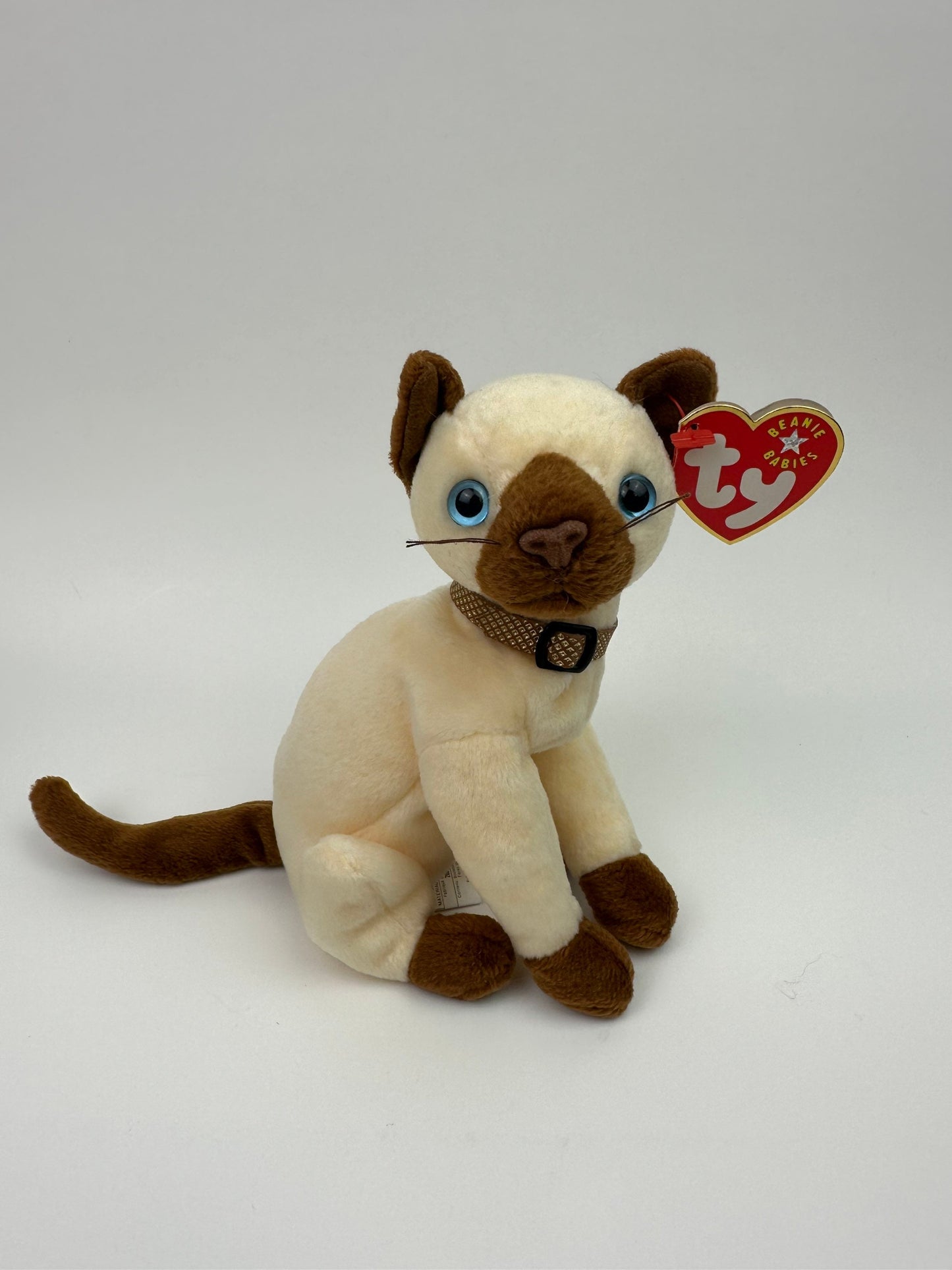 Ty Beanie Baby “Siam” the Siamese Cat (7 inch)