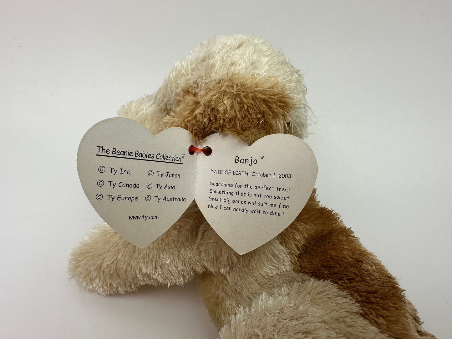Ty Beanie Baby “Banjo” the Dog (6 inch)