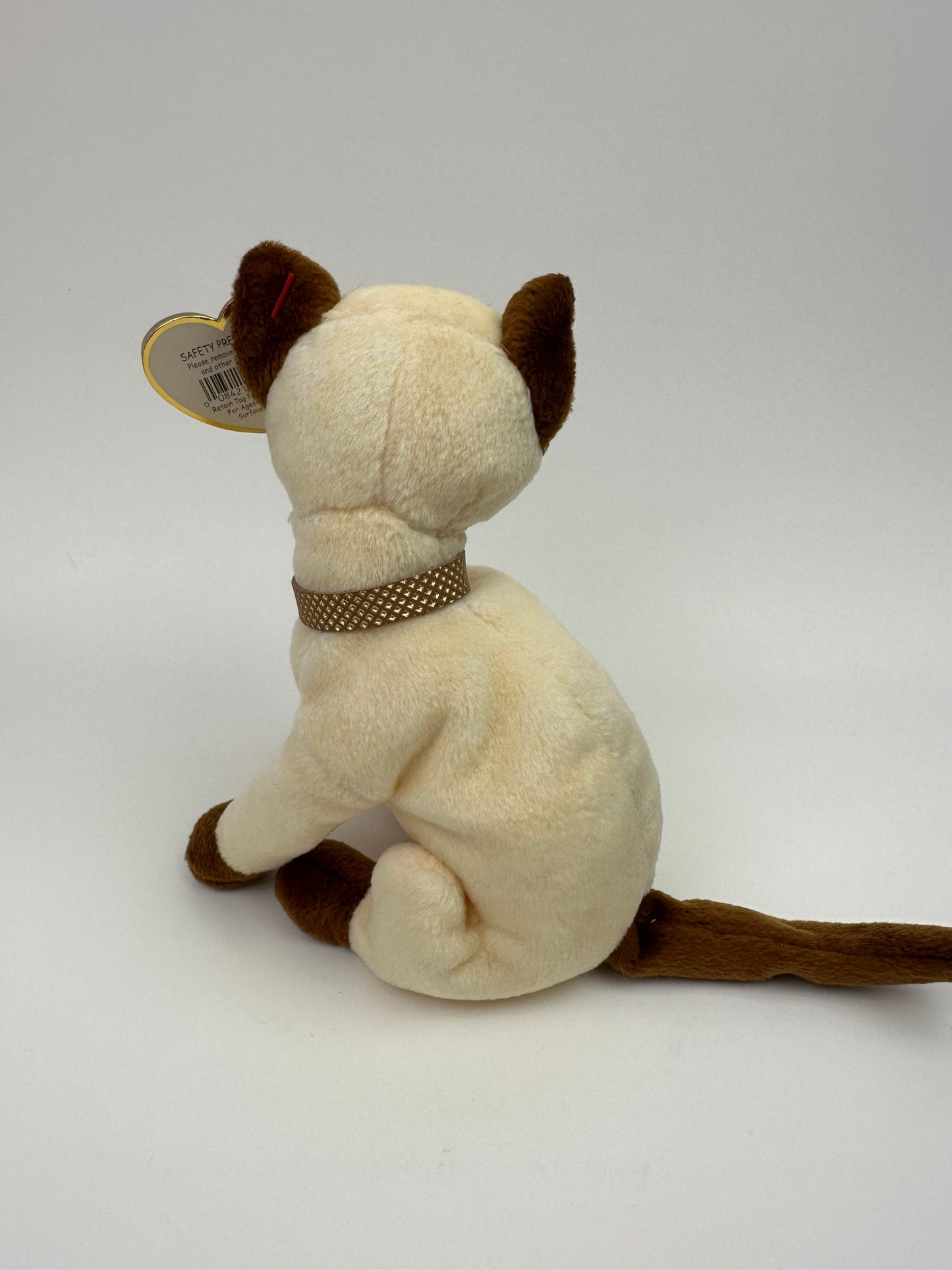 Ty Beanie Baby “Siam” the Siamese Cat (7 inch)