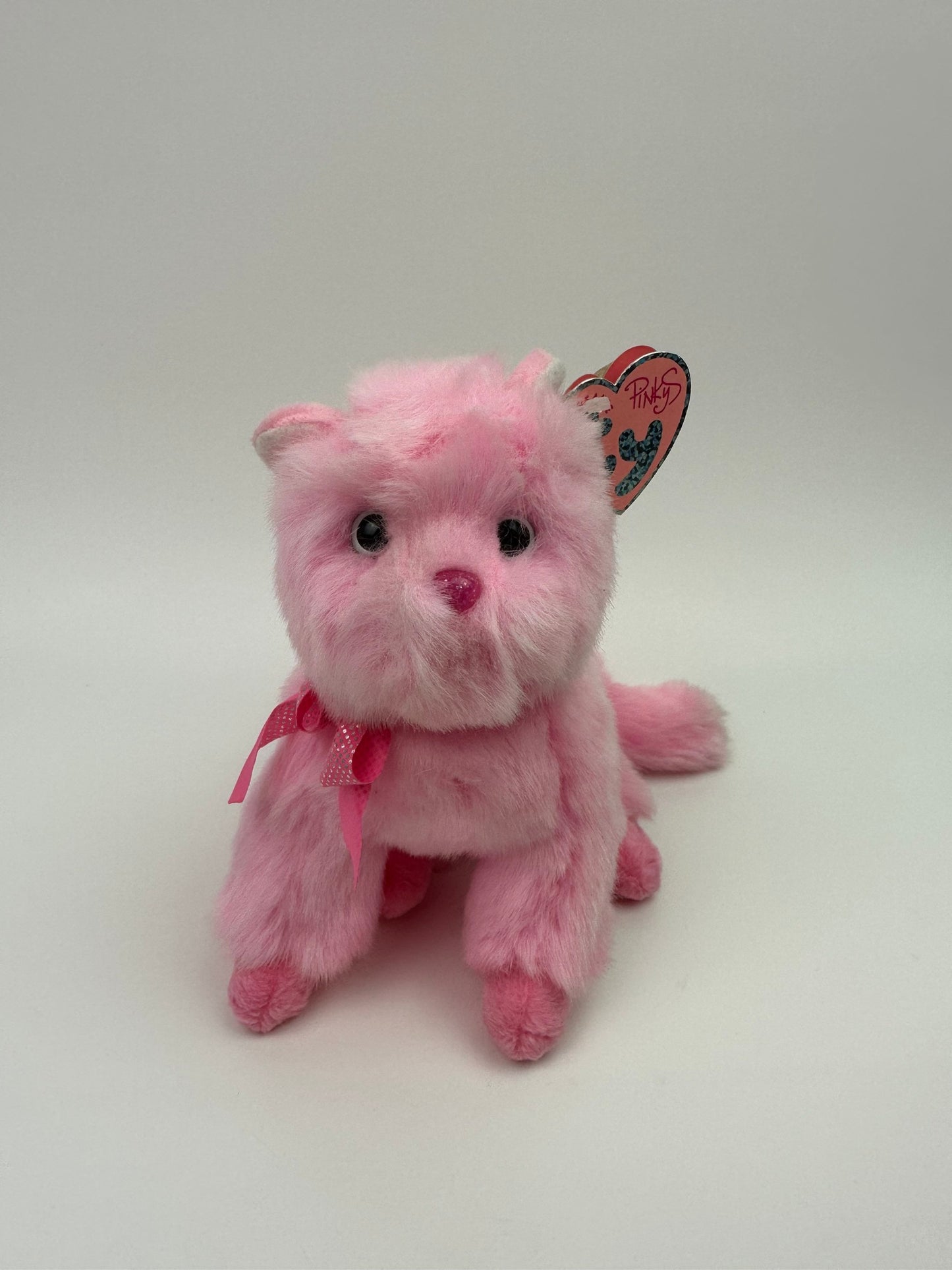 Ty Beanie Baby “Taffeta” the Pink Cat - Pinkys Collection (7 inch)