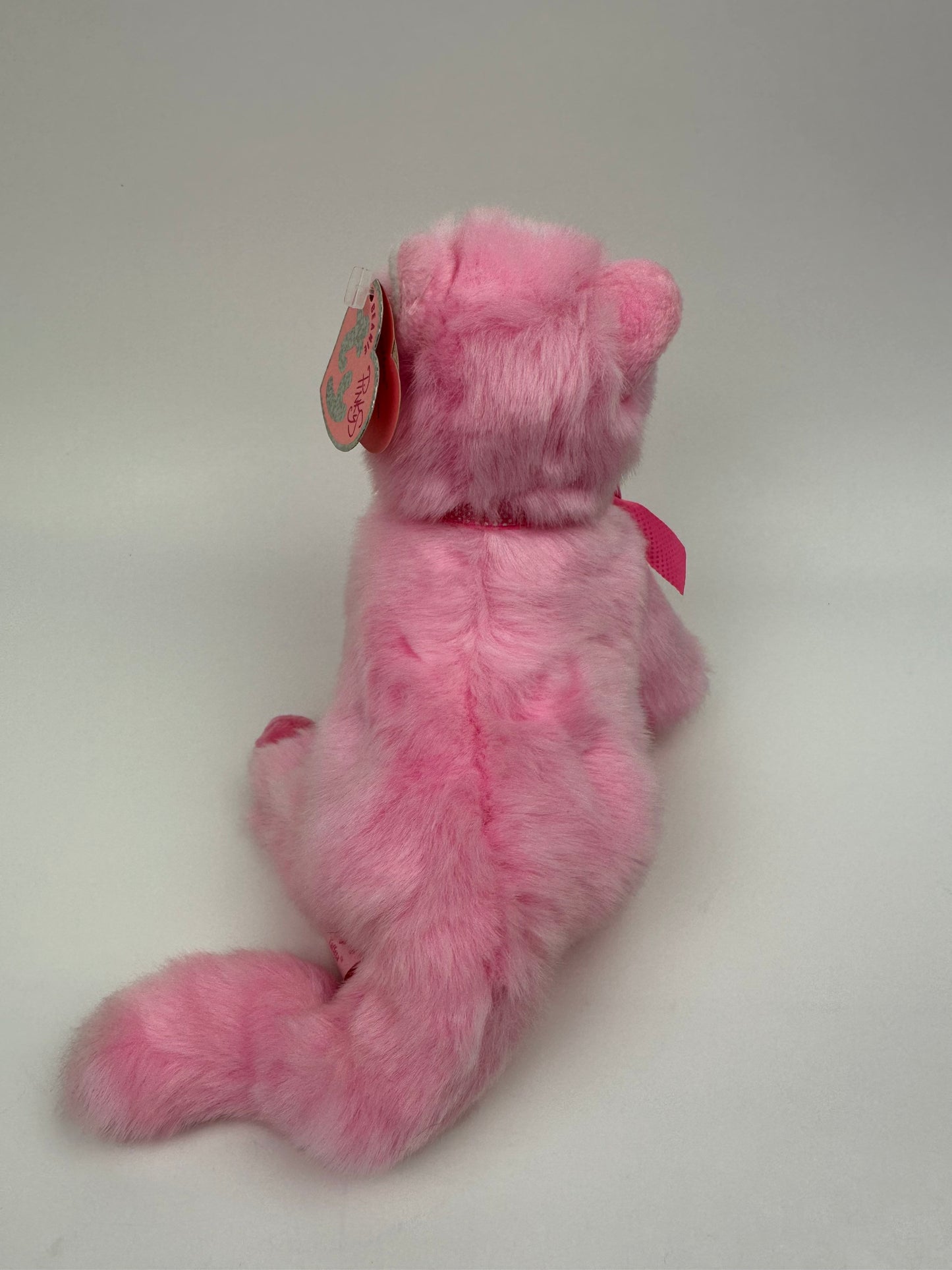 Ty Beanie Baby “Taffeta” the Pink Cat - Pinkys Collection (7 inch)