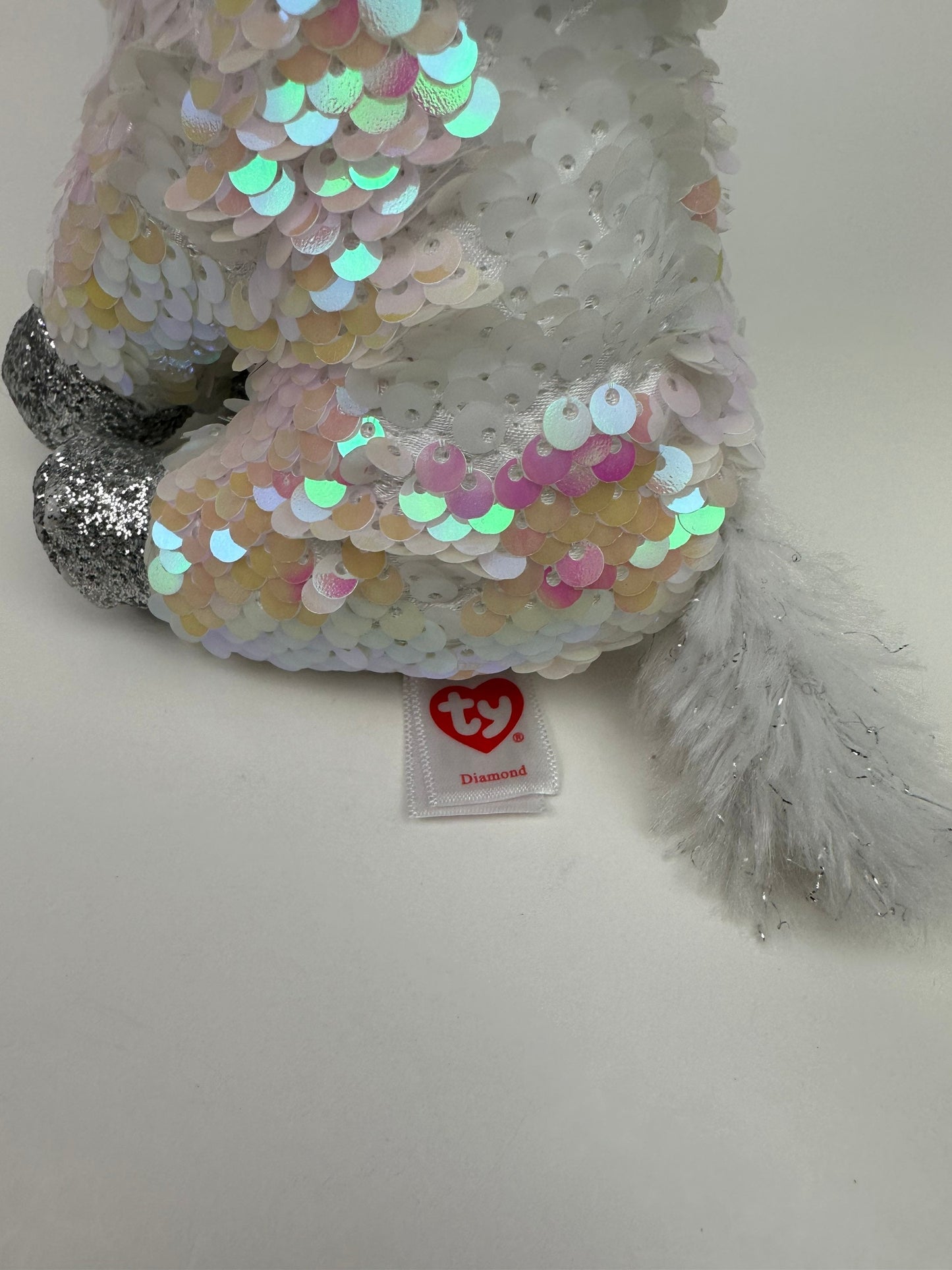 Ty Flippables “Diamond” the Sequin Unicorn - No Hang Tag (6 inch)