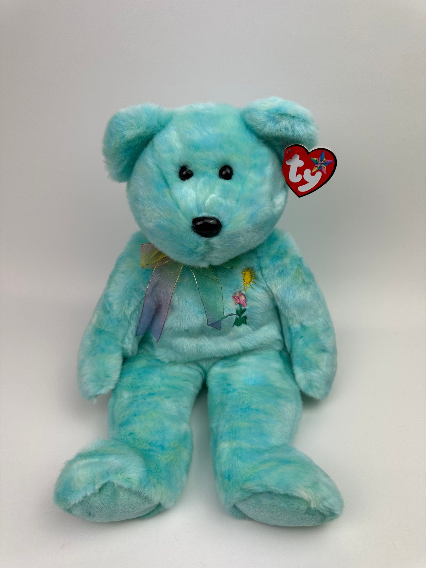 Ty Beanie Buddy “Ariel” the Teal Bear (13.5 inch)