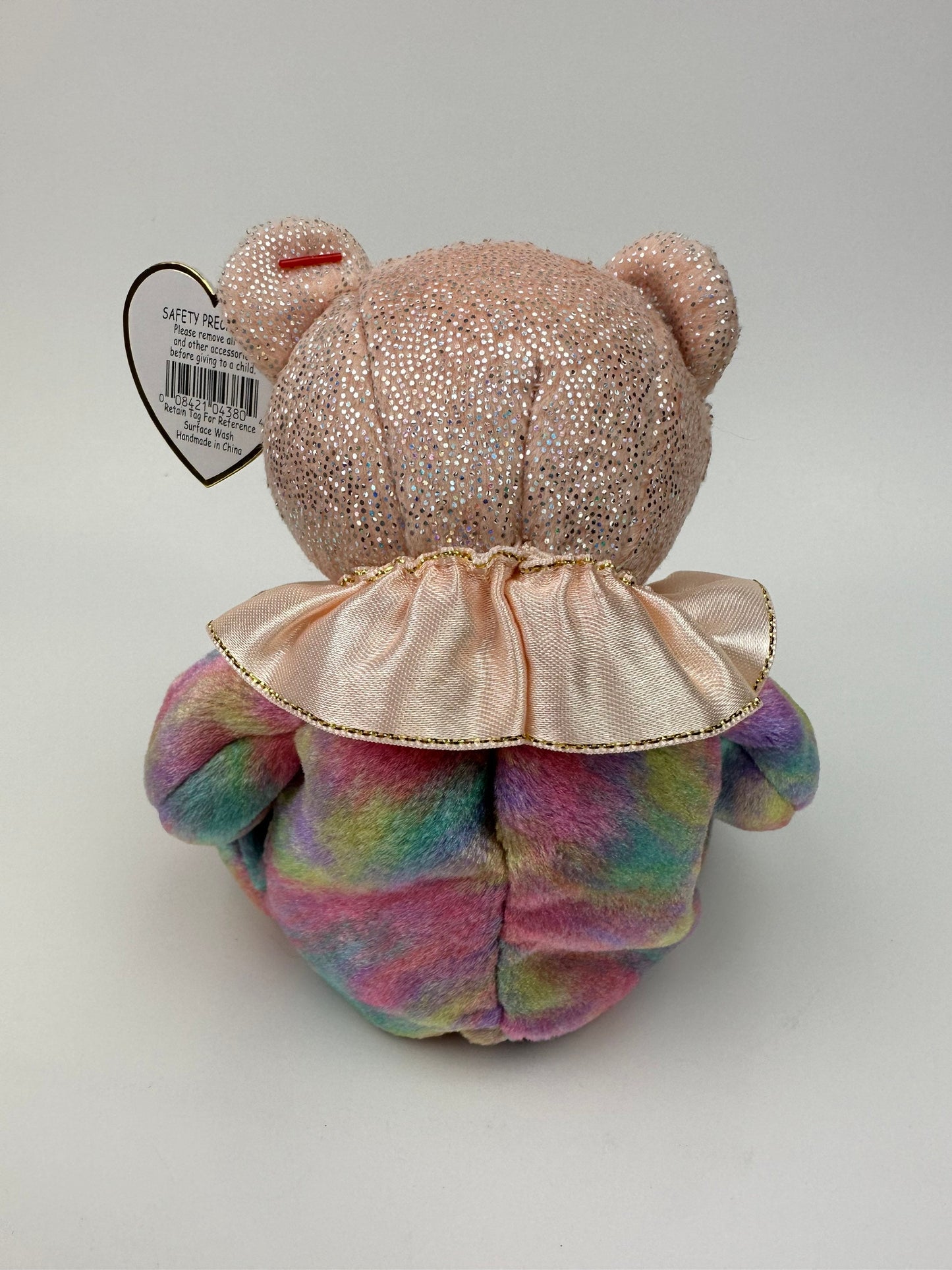 Ty Beanie Baby October the Birthday Bear - Opal Birthstone Bear (7 inch)