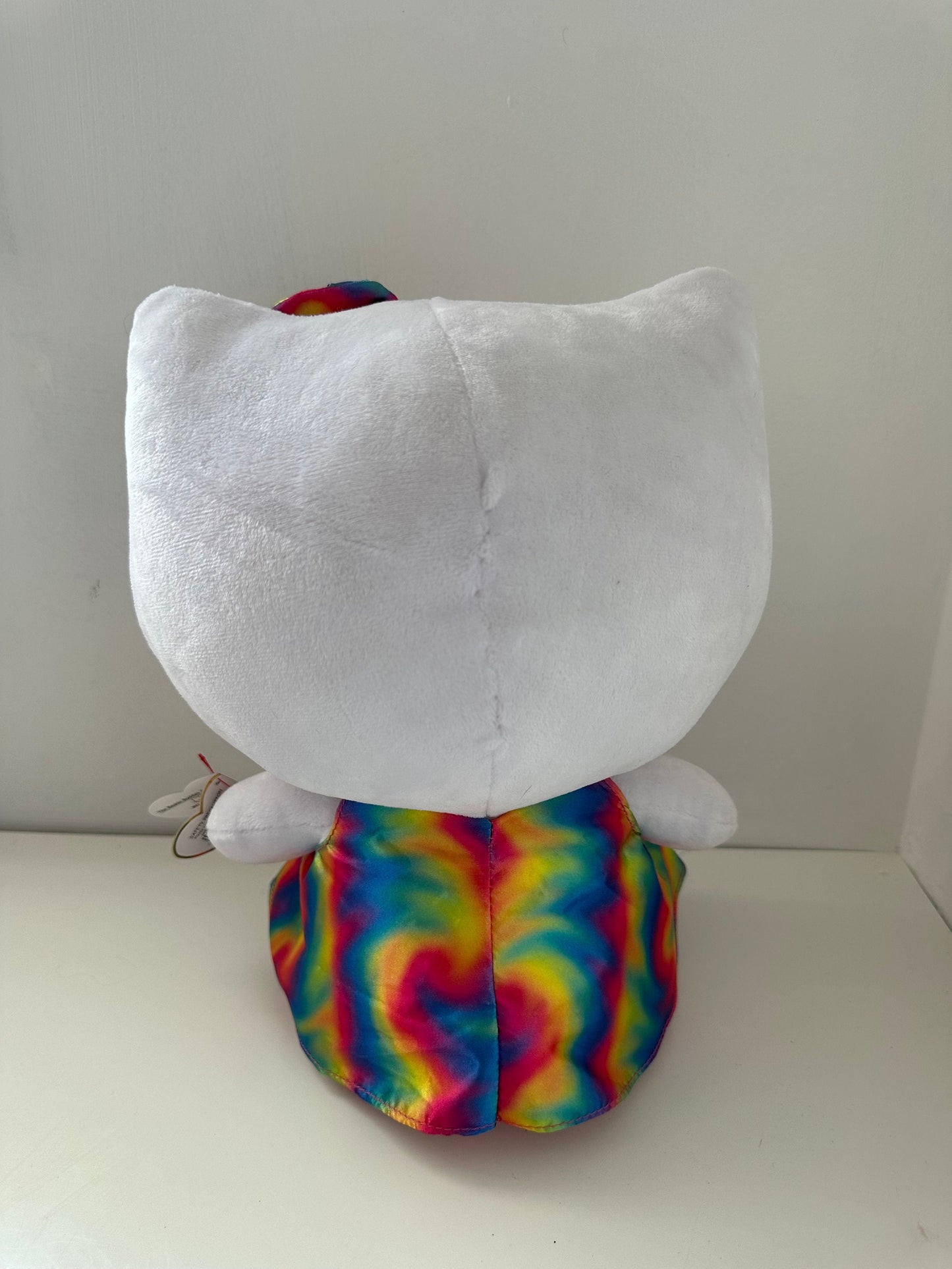 Ty Beanie BUDDY Vintage “Rainbow Hello Kitty” the Hello Kitty Plush (Large, 13 inch)
