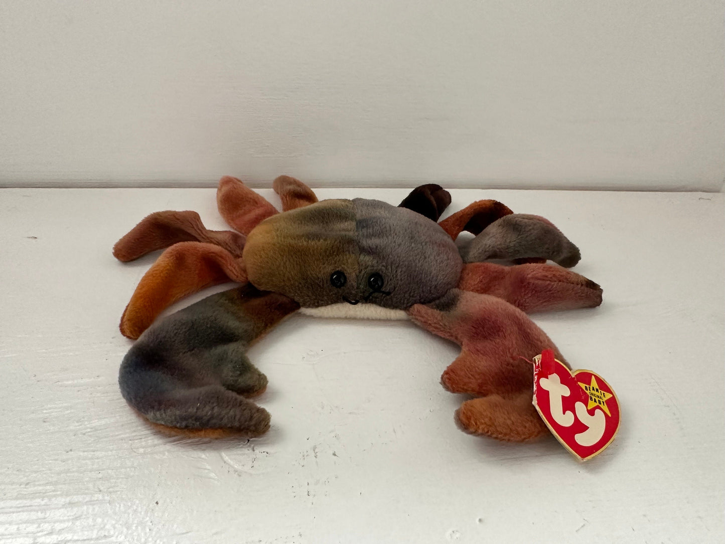Ty Beanie Baby “Claude” the Crab - All Caps Tag Error - Non Mint Tag *Rare* (7.5 inch)