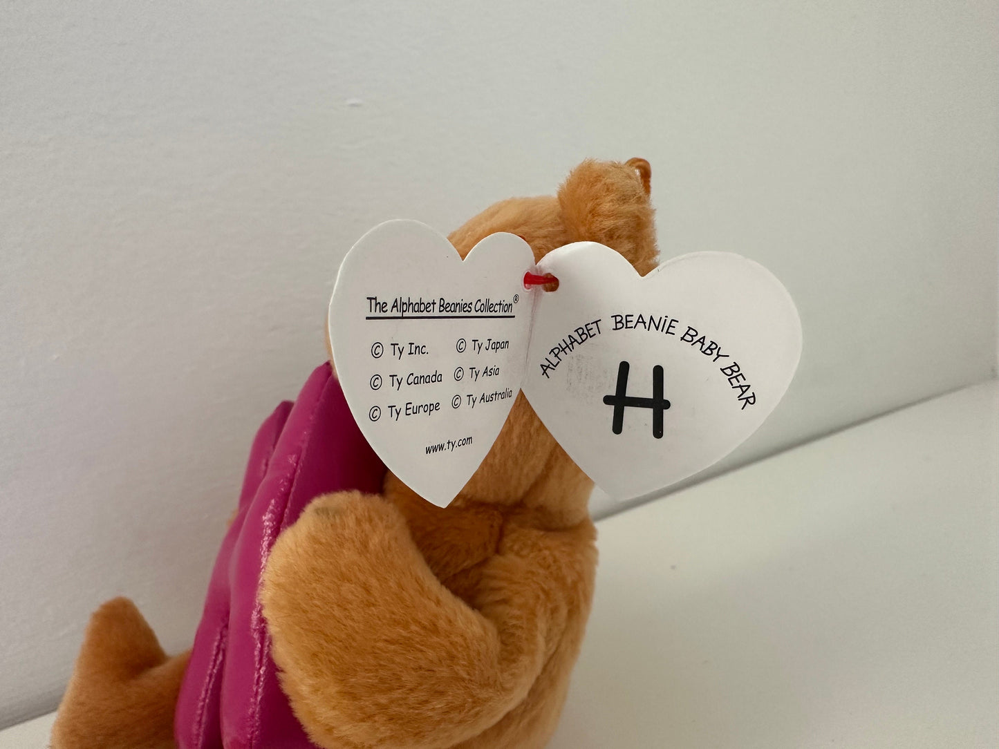Ty Alphabet Beanie “H” the Bear Holding Letter H (4.5 inch)