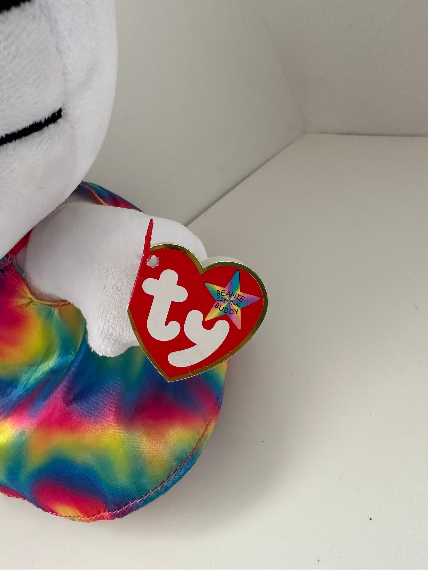 Ty Beanie BUDDY Vintage “Rainbow Hello Kitty” the Hello Kitty Plush (Large, 13 inch)