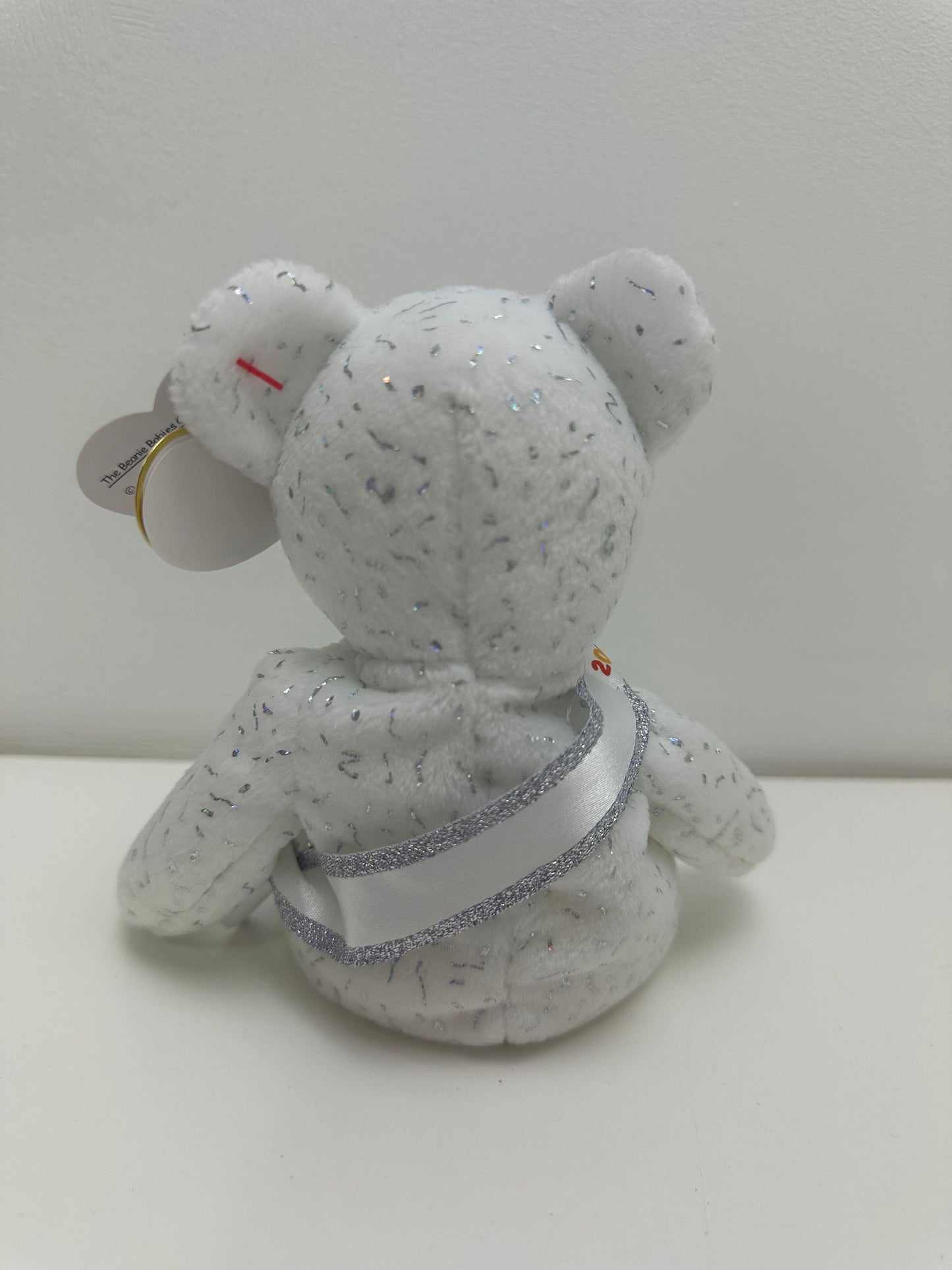Ty Beanie Baby New Years Bear Wearing Happy New Year Banner (8.5 inch)