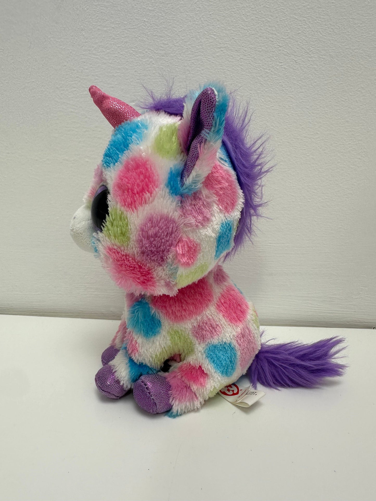 TY Beanie Boo “Wishful” the dotted Unicorn Plush - No Hang Tag (6 inch)