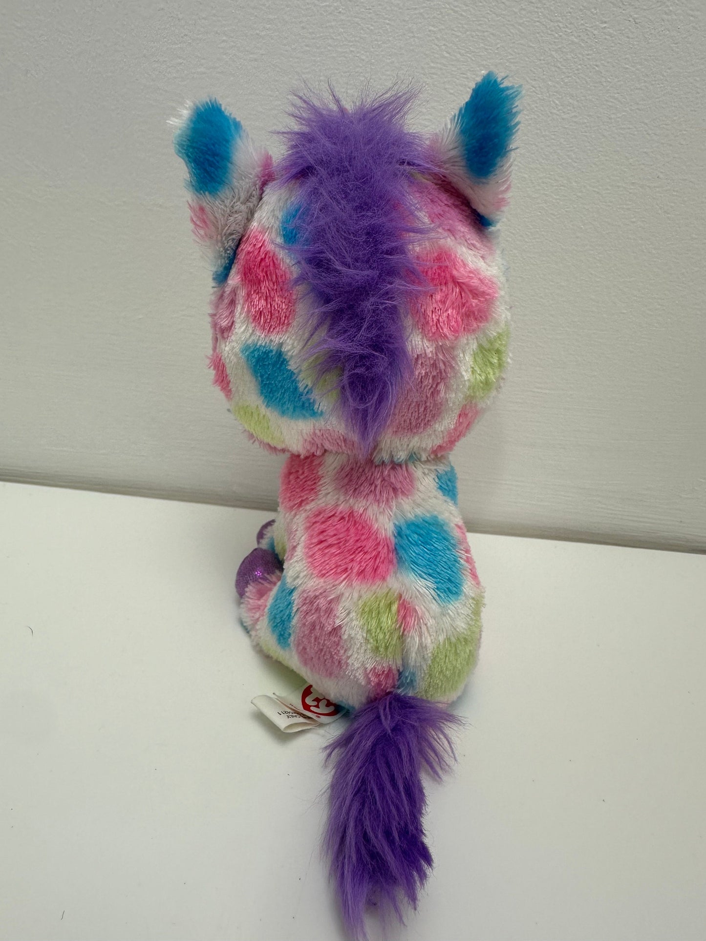 TY Beanie Boo “Wishful” the dotted Unicorn Plush - No Hang Tag (6 inch)