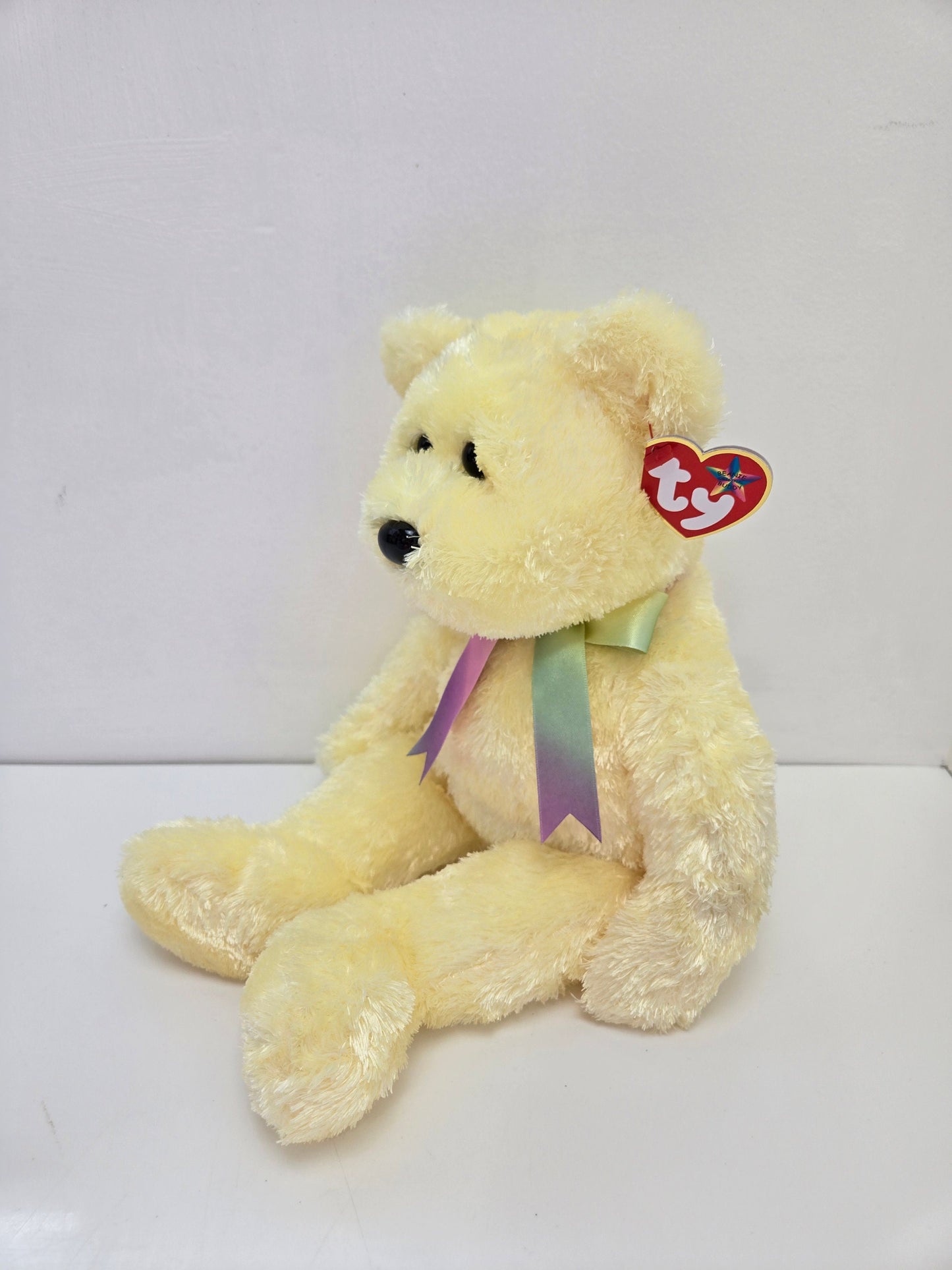 Ty Beanie Buddy “Sherbet” the Bear Yellow Version! (13.5 inch)