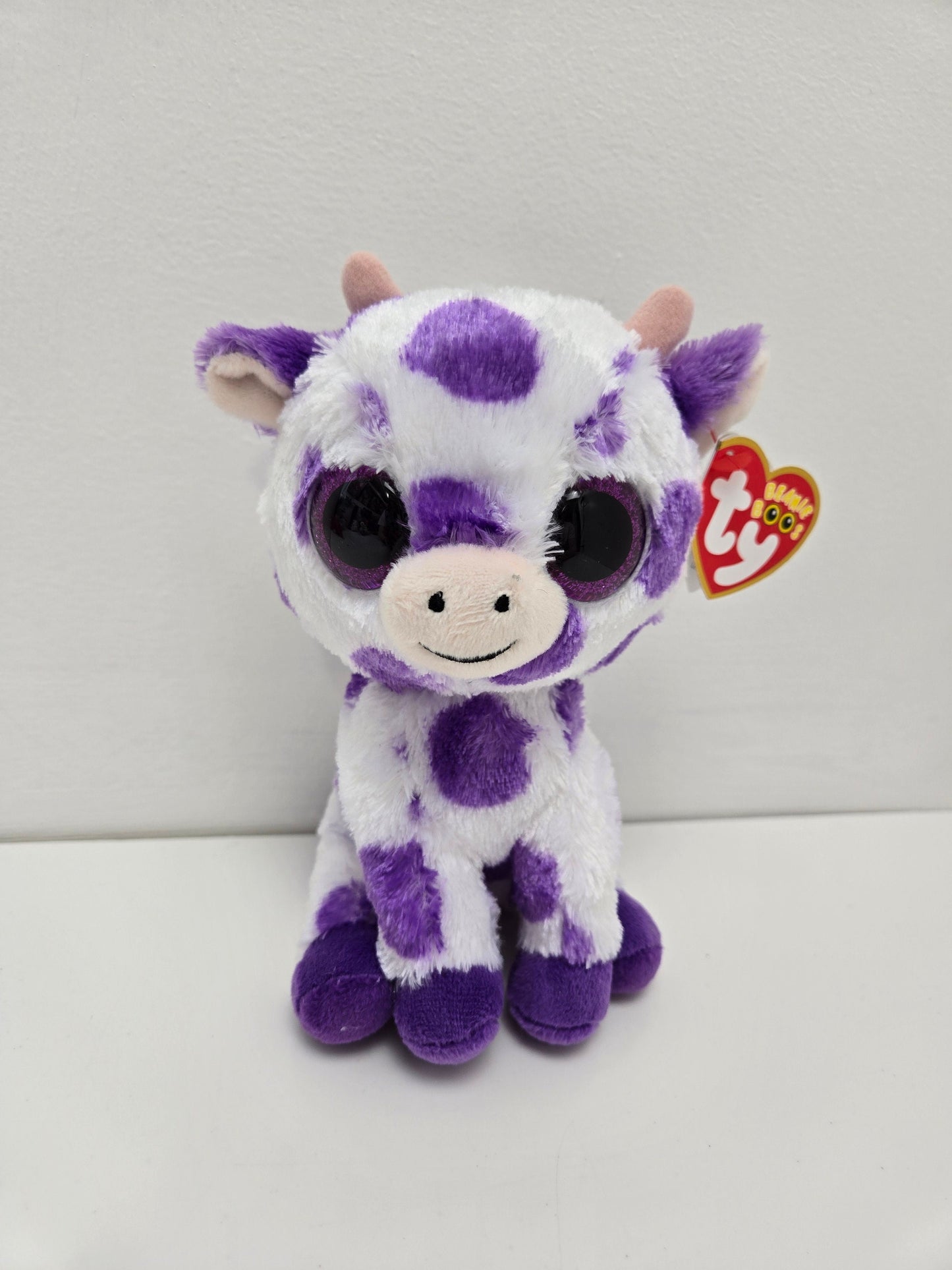Ty Beanie Boo “Ethel” the Purple Cow (6 inch)