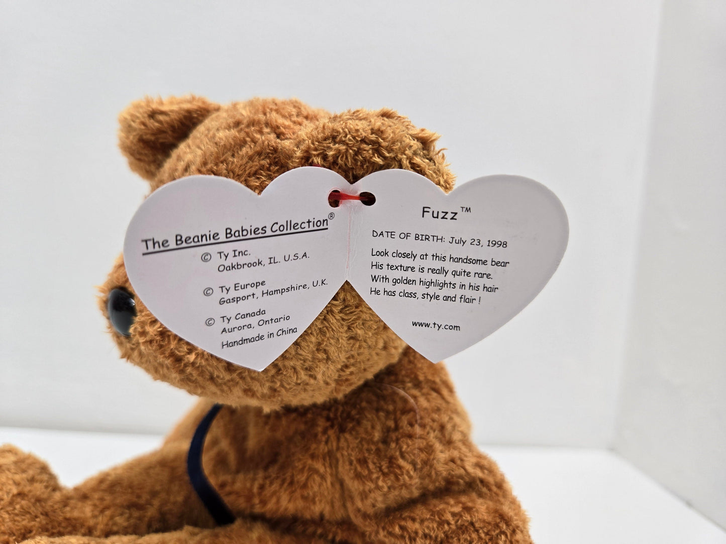 Ty Beanie Baby “Fuzz” the Bear! (9 inch)