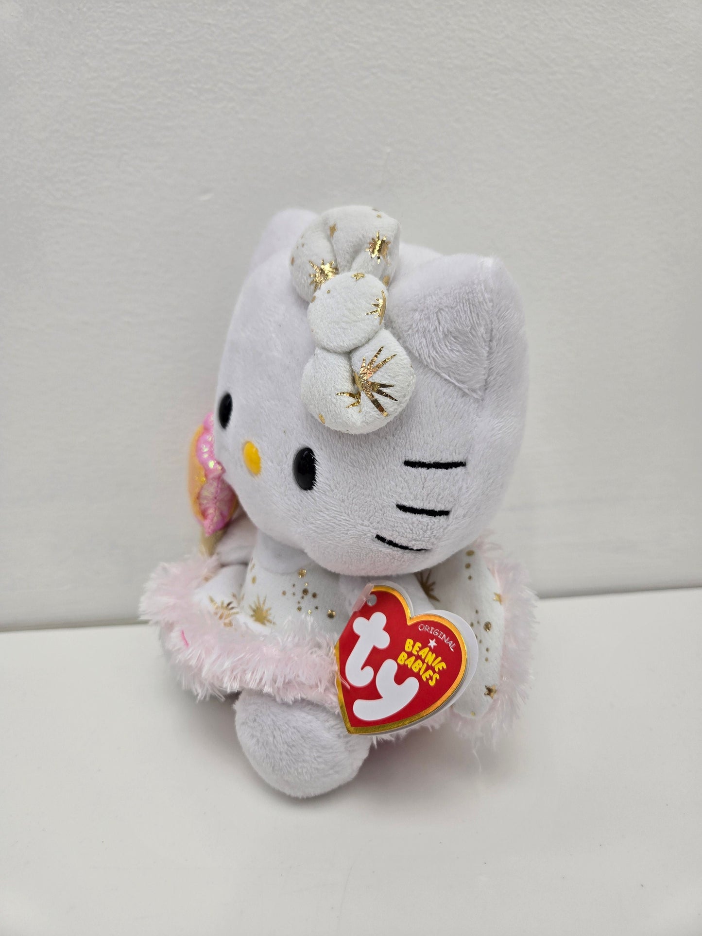 Ty Beanie Baby Vintage “Gold Angel Hello Kitty” the Hello Kitty Plush (5.5 inch)