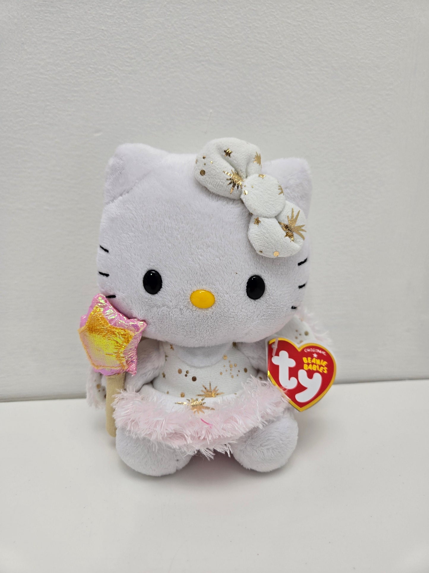 Ty Beanie Baby Vintage “Gold Angel Hello Kitty” the Hello Kitty Plush (5.5 inch)