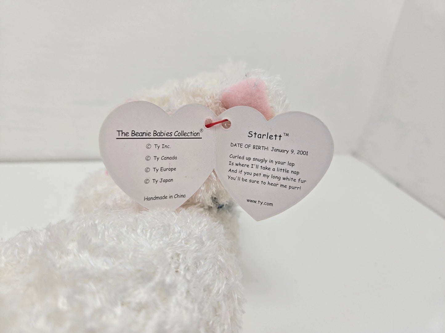 Ty Beanie Baby “Starlett” the White Cat (6.5 inch)