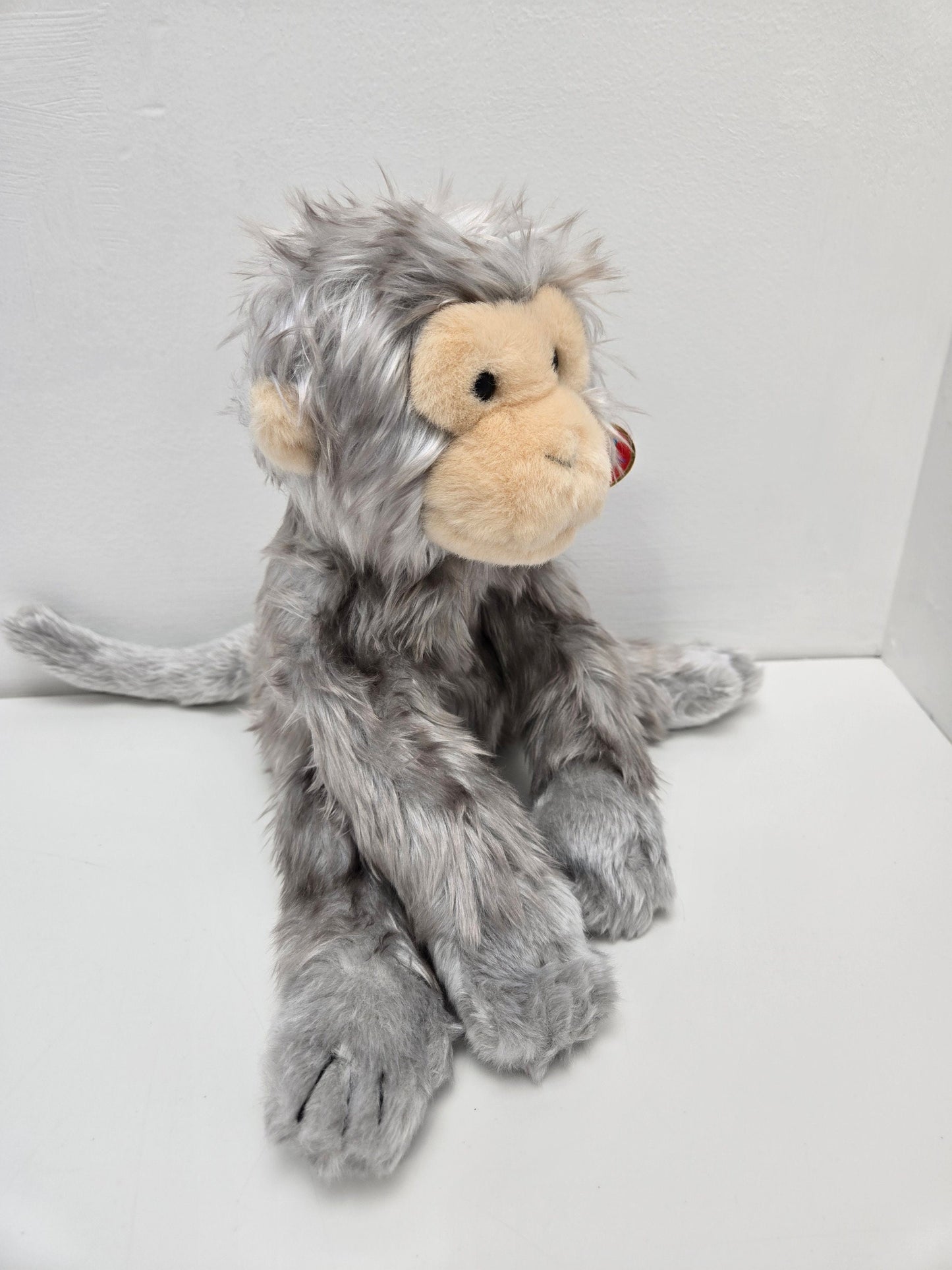 Ty Beanie Buddy “Kiki” the Grey / Silver Monkey (13 inch)