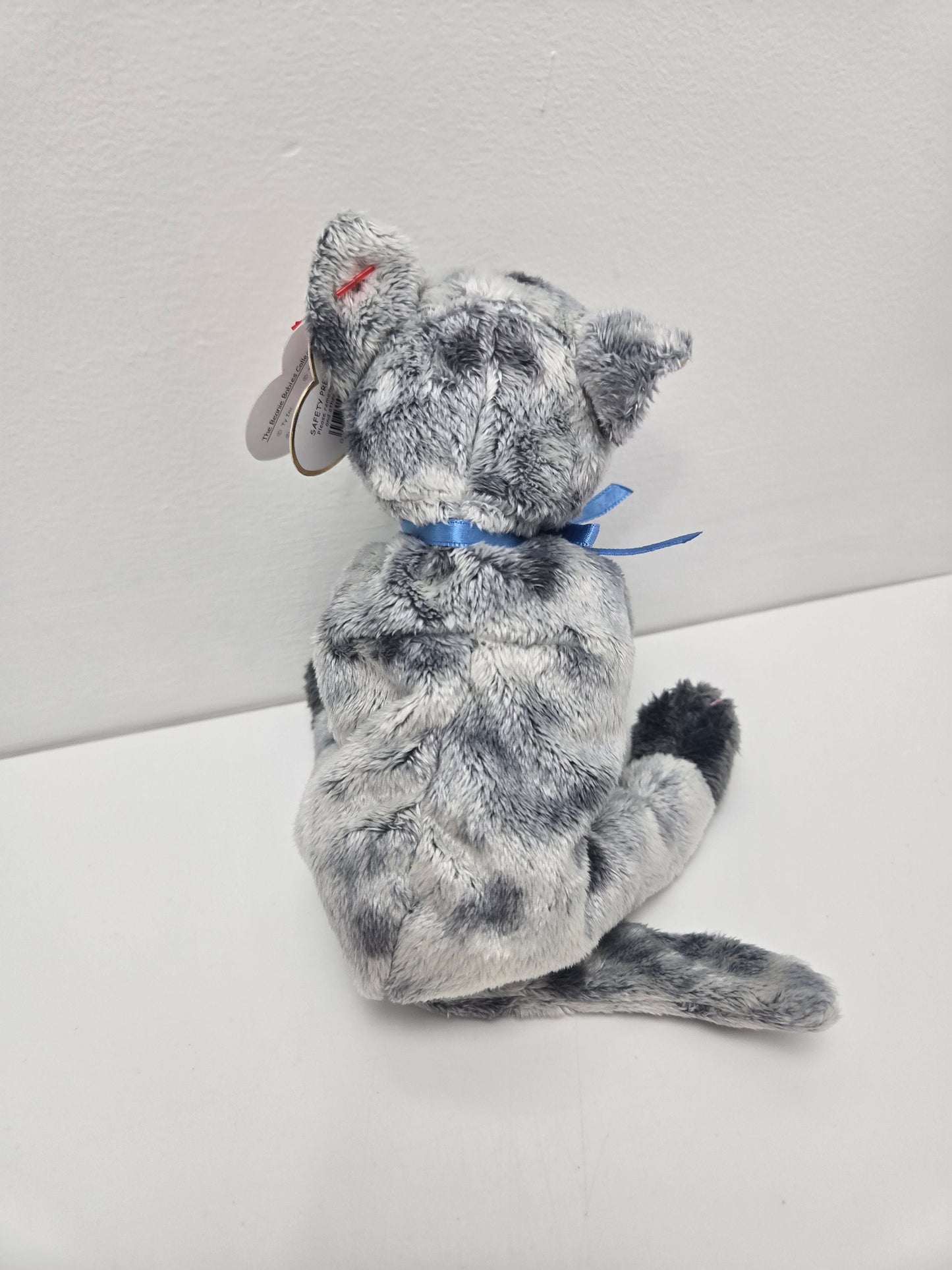 Ty Beanie Baby Cat “Frisco” the Grey Tabby Cat! *Rare* (7 inch)
