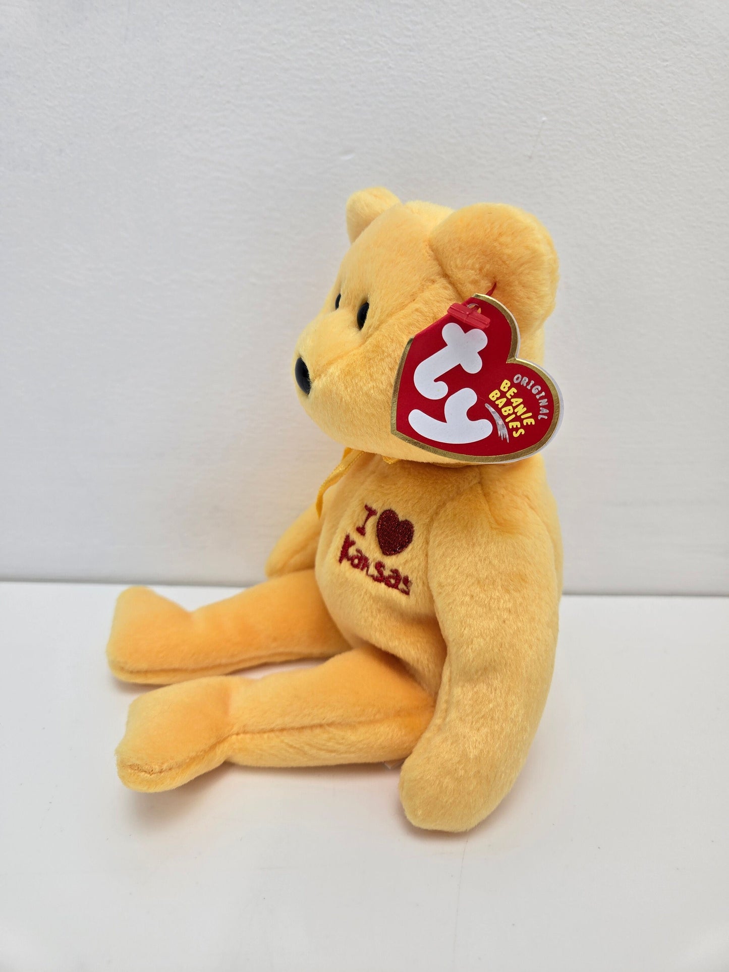 Ty Beanie Baby “Kansas” the I Love Kansas Bear - State Exclusive (8.5 inch)