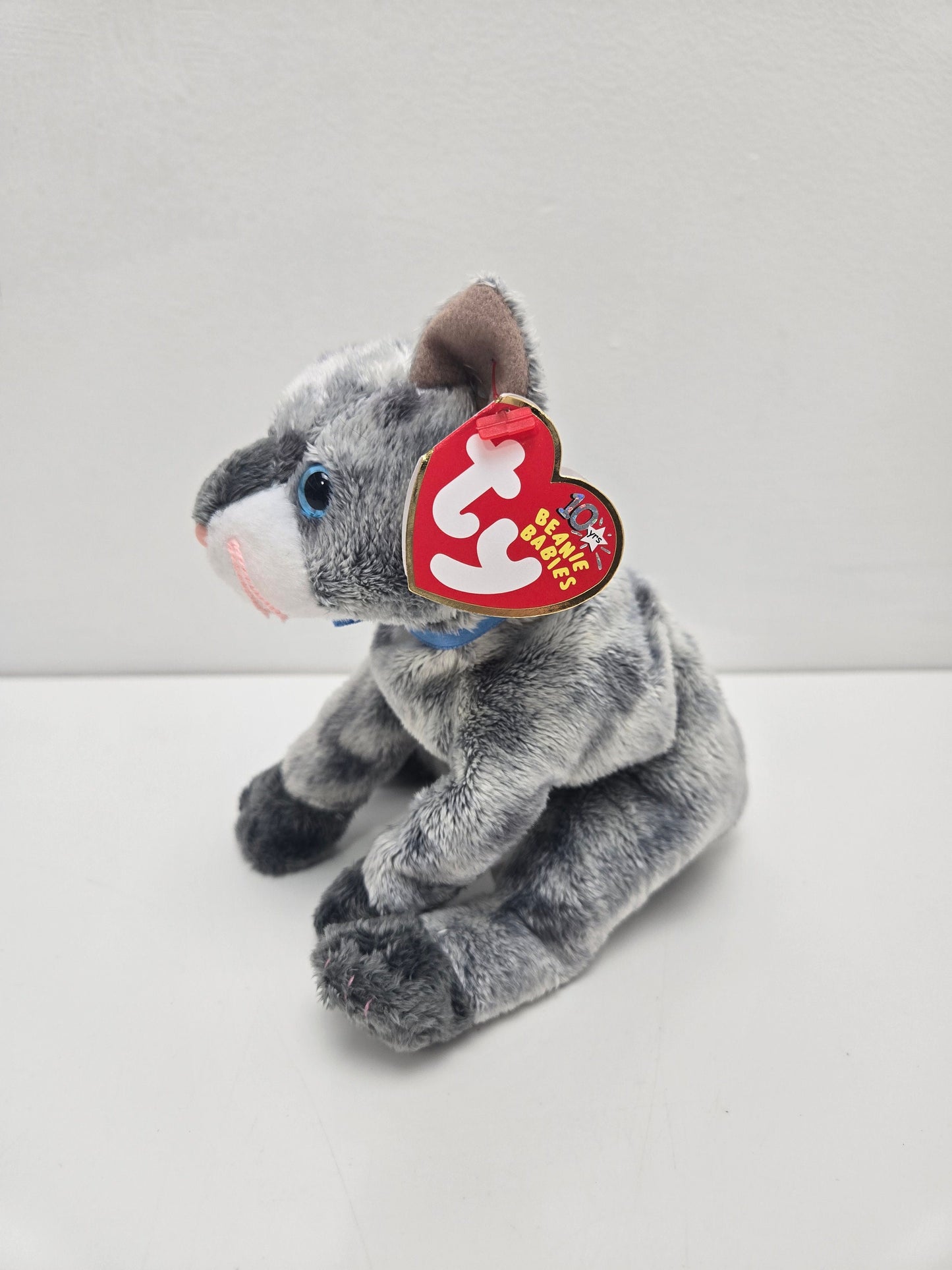 Ty Beanie Baby Cat “Frisco” the Grey Tabby Cat! *Rare* (7 inch)