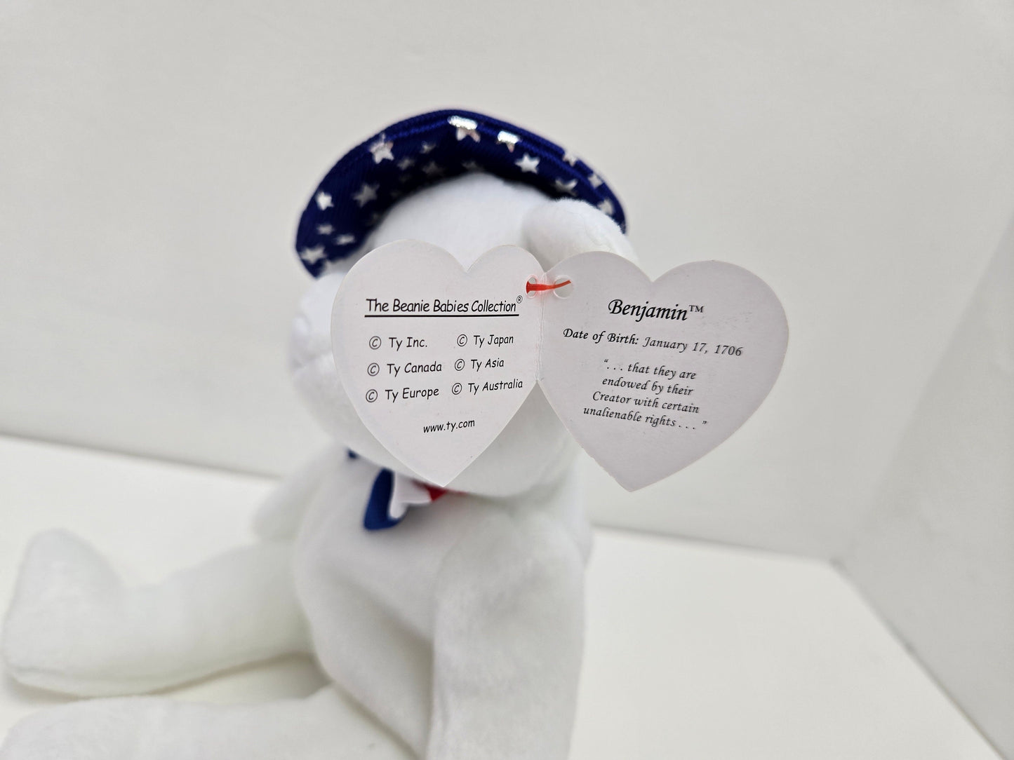 Ty Beanie Baby “Benjamin” the Patriotic Bear (8.5 inch)
