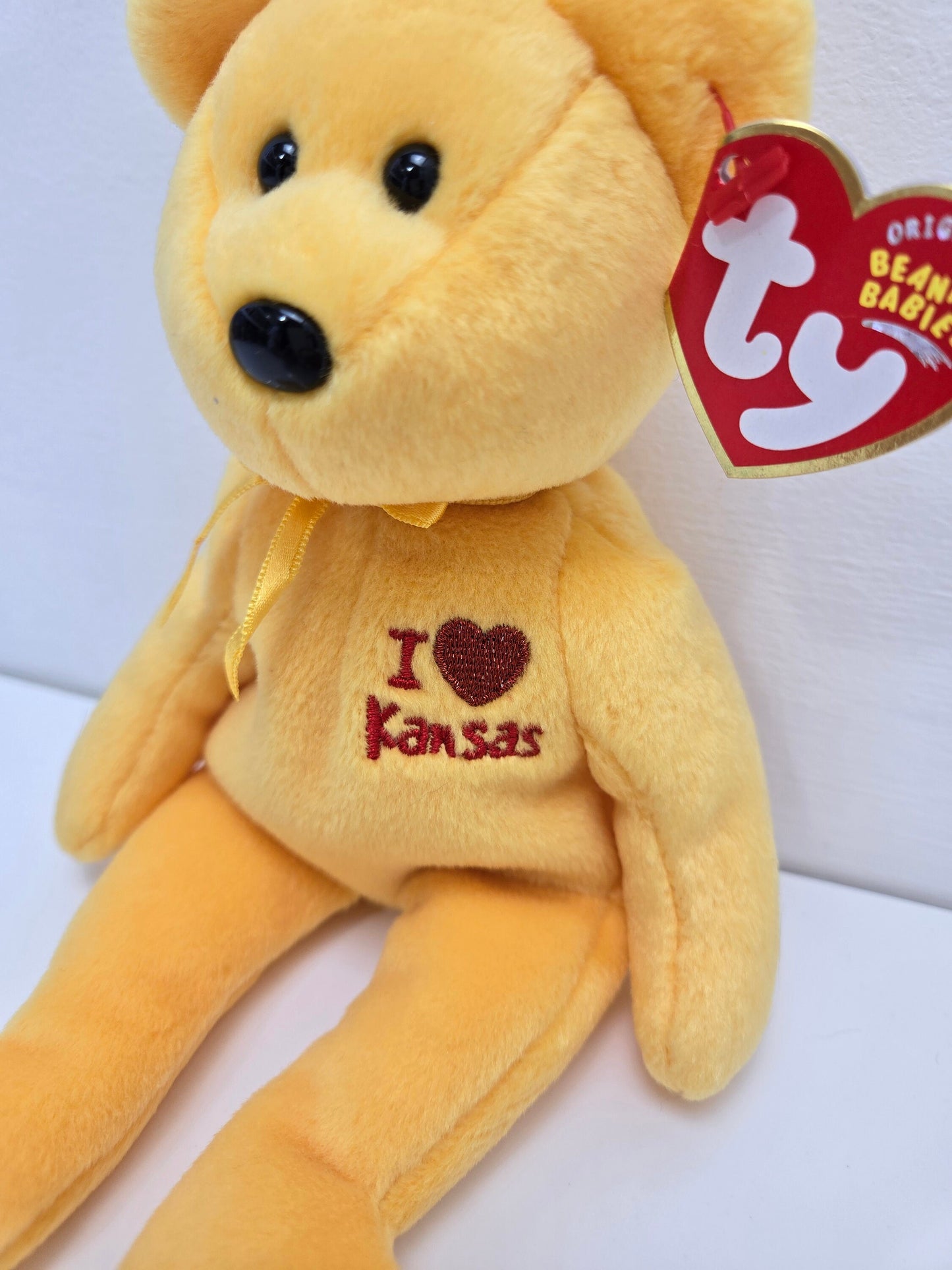 Ty Beanie Baby “Kansas” the I Love Kansas Bear - State Exclusive (8.5 inch)