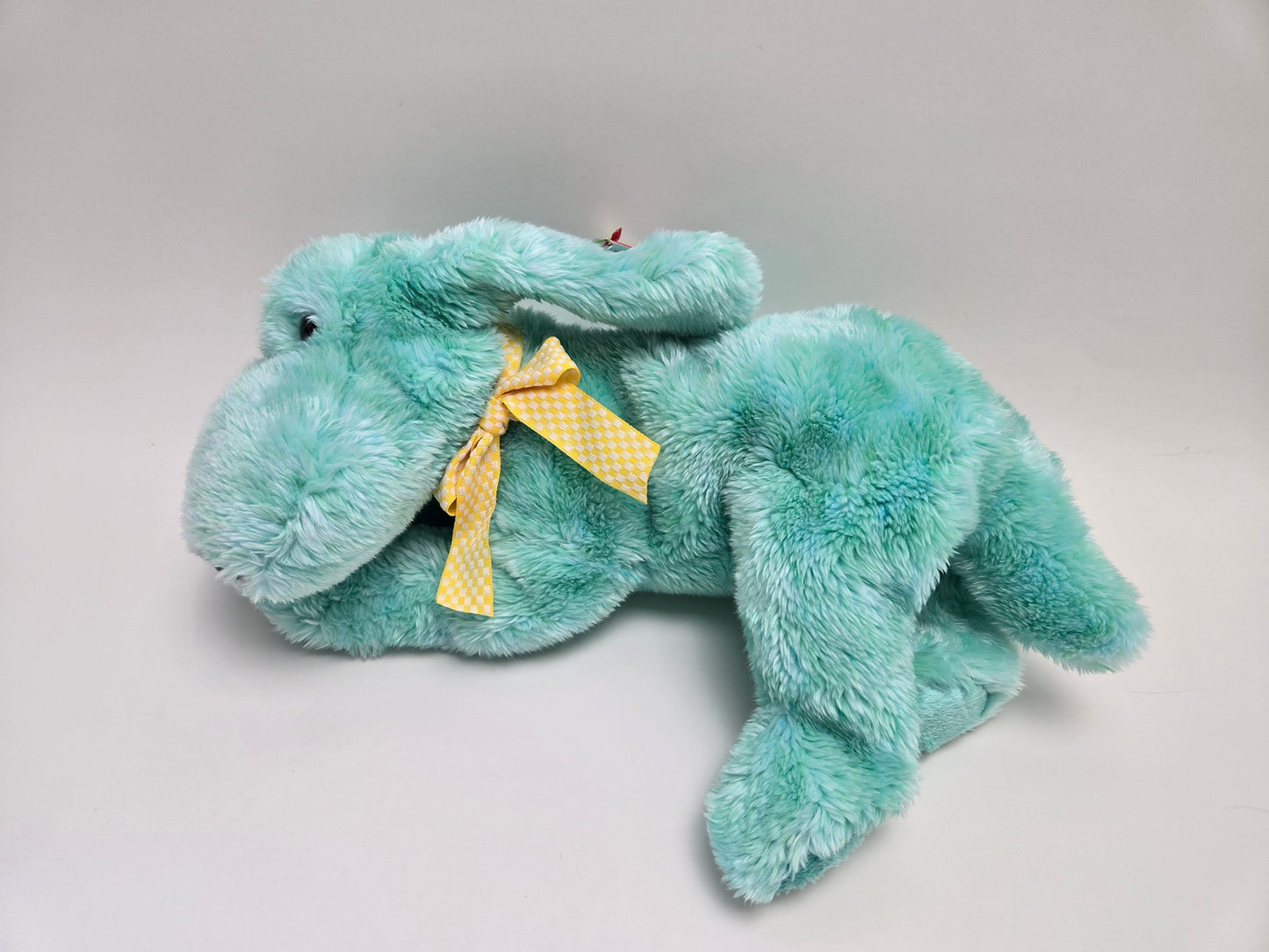TY Beanie Buddy “Diddley” the Teal Dog Plush (12.5 inch)