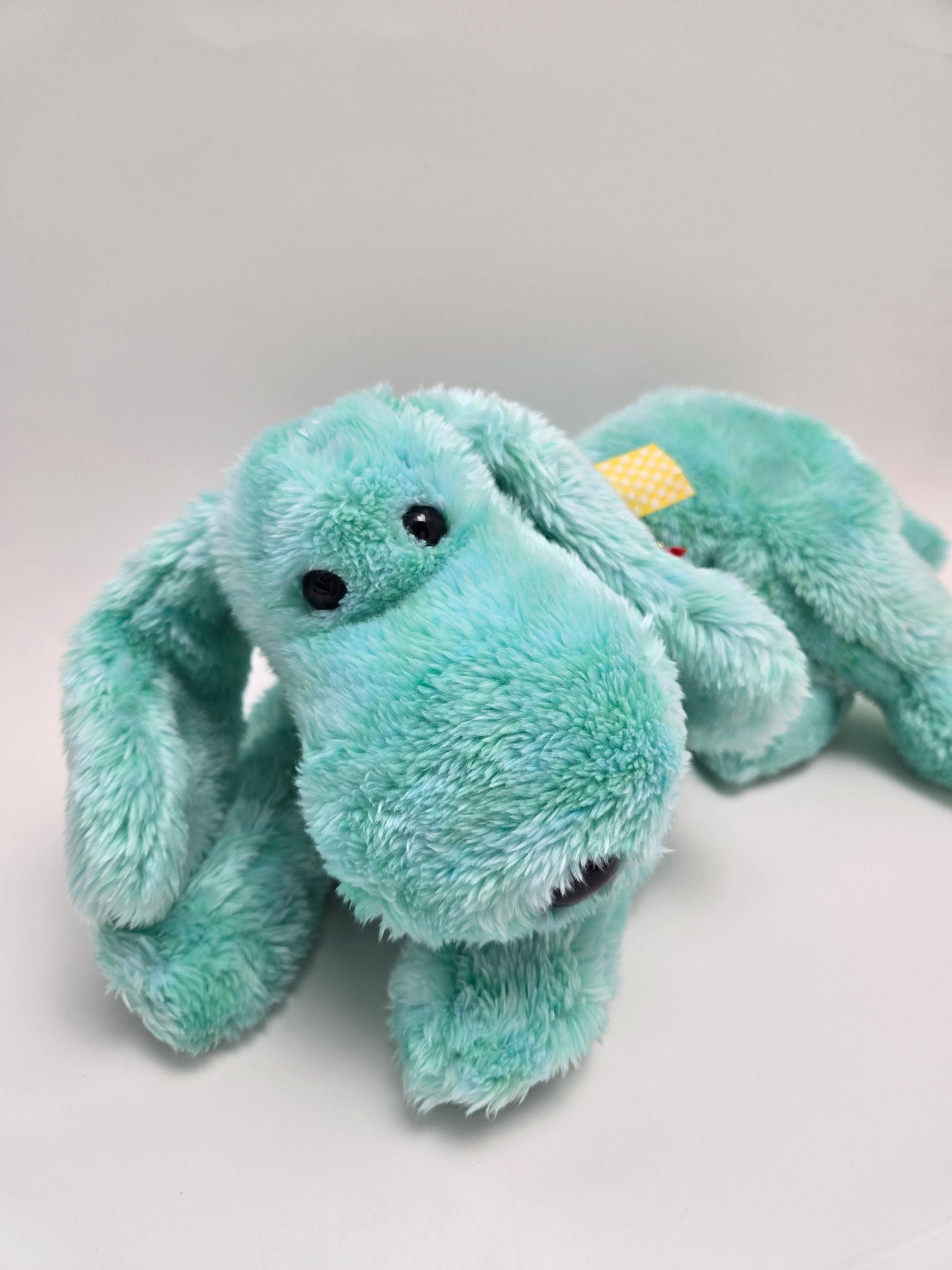 TY Beanie Buddy “Diddley” the Teal Dog Plush (12.5 inch)