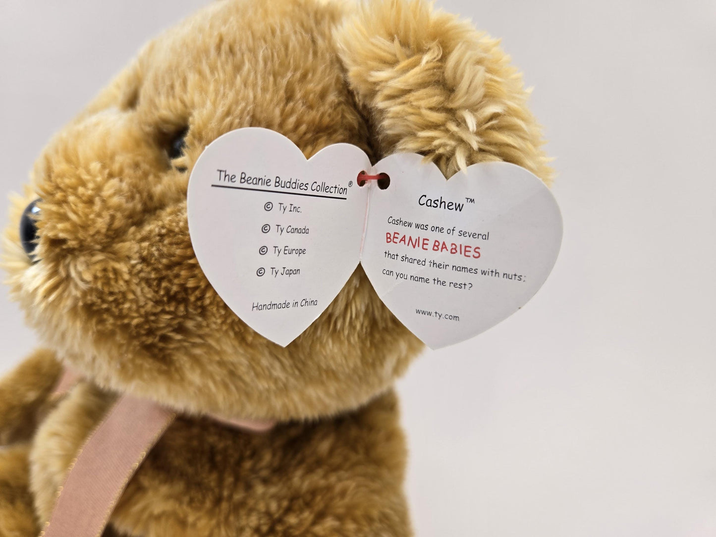 Ty Beanie Buddy “Cashew” the Bear (15 inch)