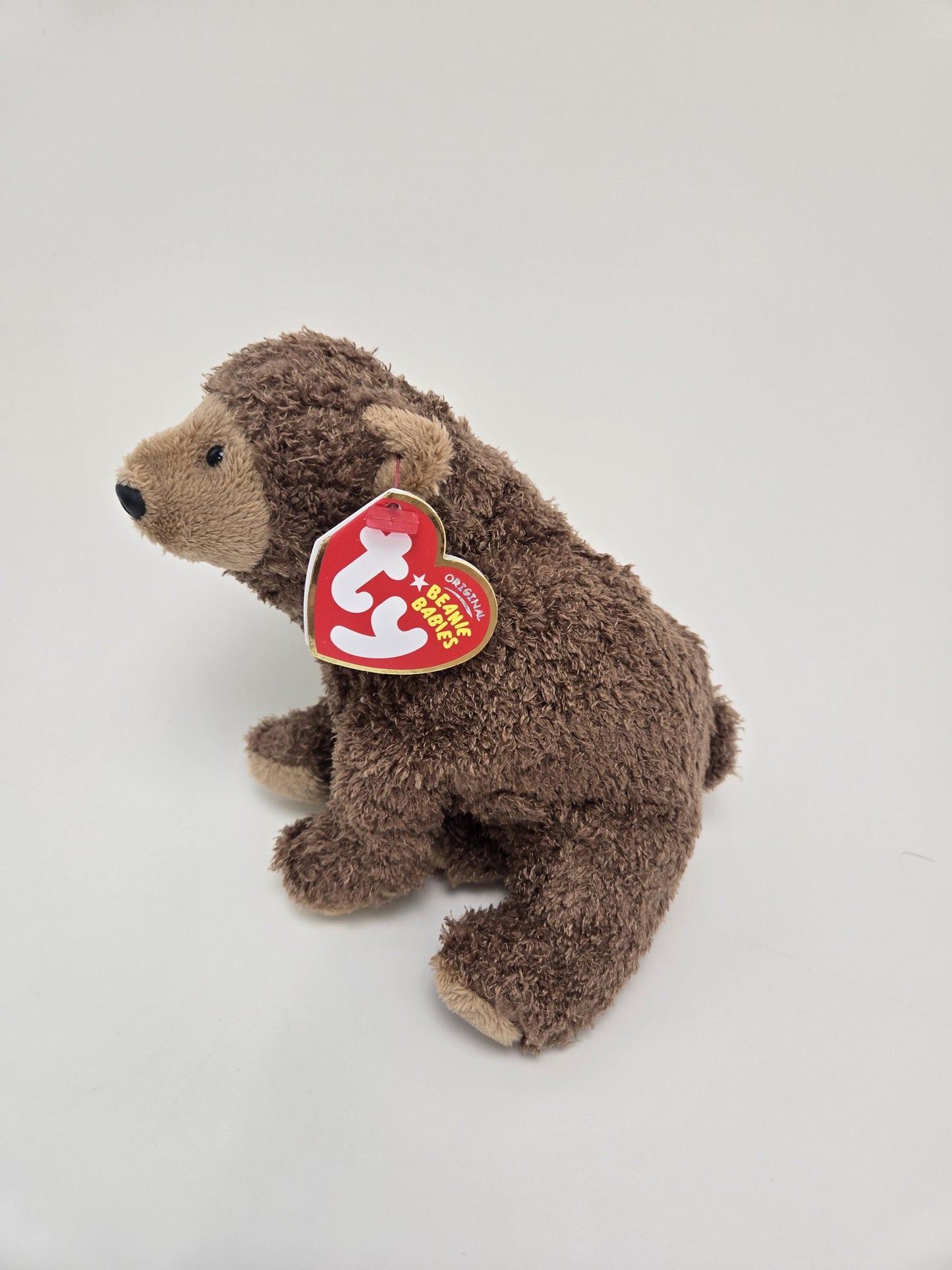 TY Beanie Baby “Monarch” the Grizzly Bear - San Francisco Zoo Exclusive with Original Zoo Guide and Bag! Rare! (5.5 inch)