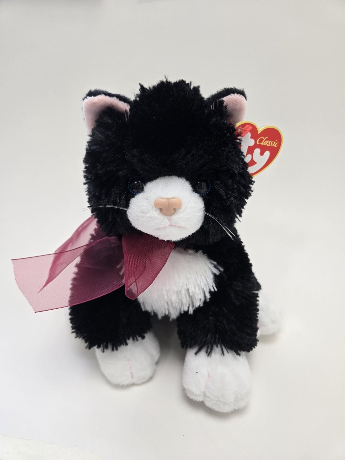 Ty Classics Collection “Lexie” the Black and White Tuxedo Cat Rare* (11 inch)
