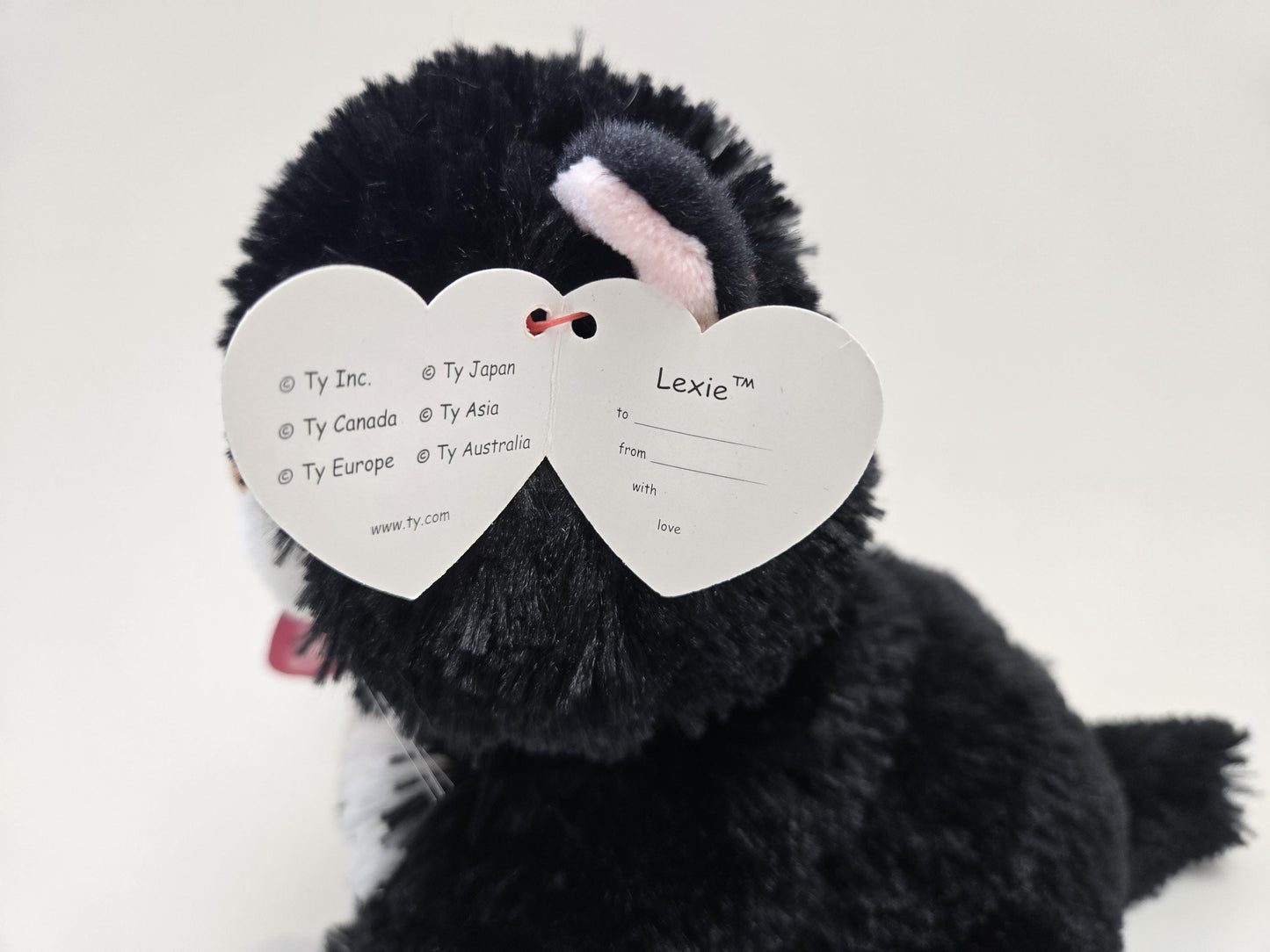 Ty Classics Collection “Lexie” the Black and White Tuxedo Cat Rare* (11 inch)